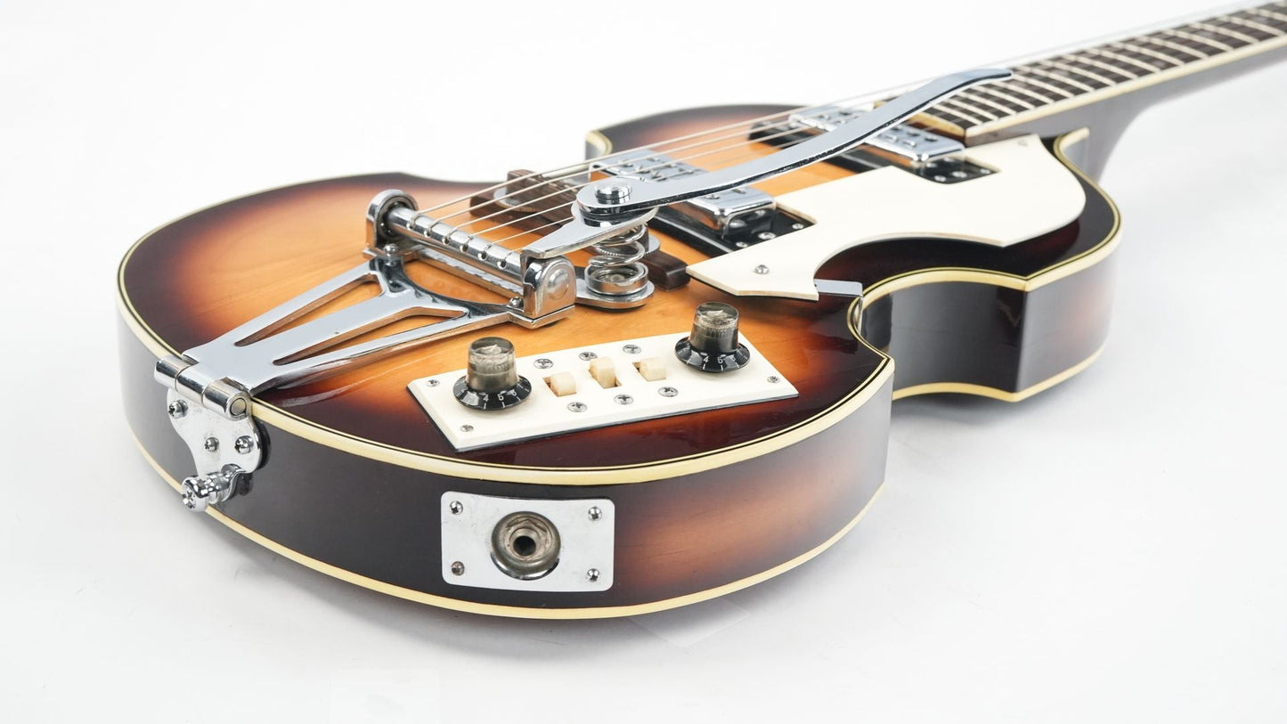 Hofner 500/1 Violin Bass 1968 with Apollo Matching Guitar