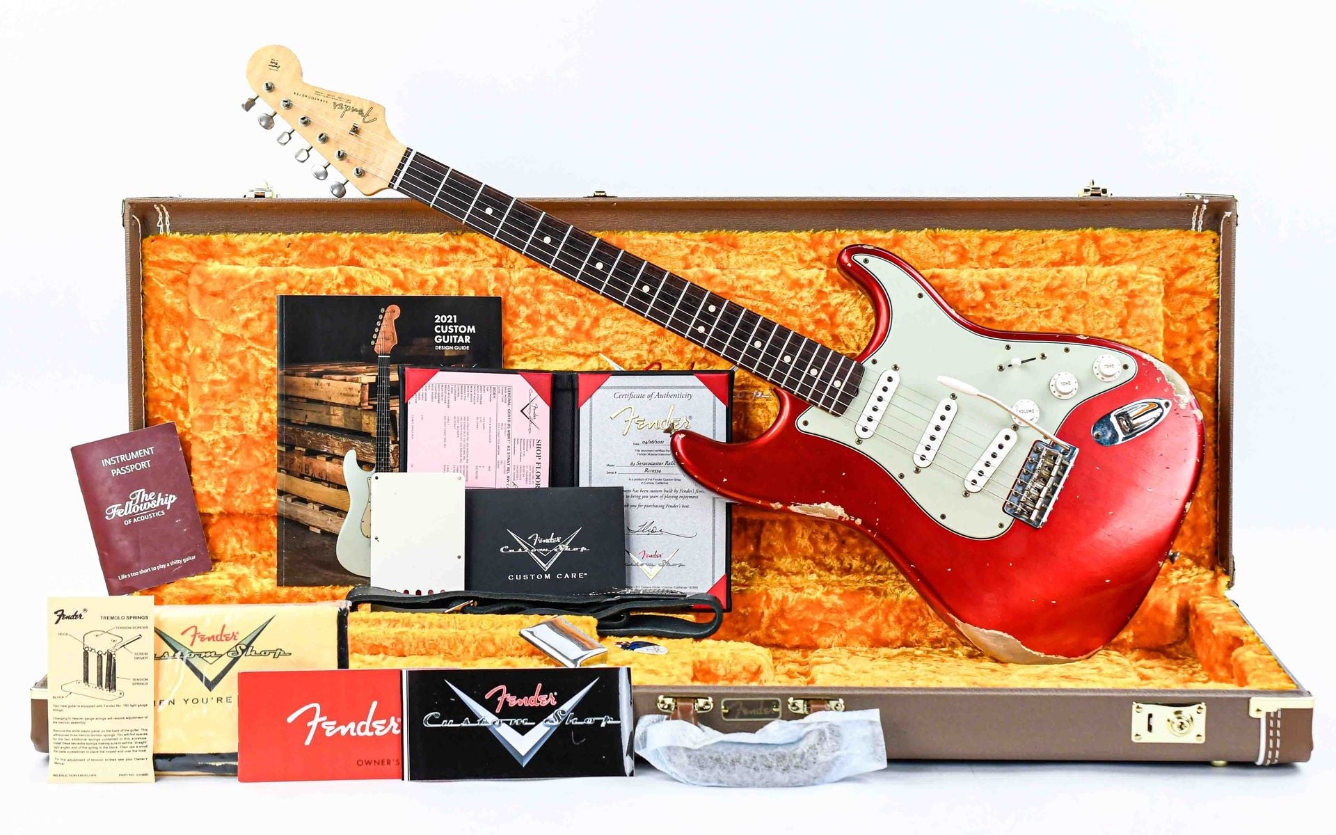 Fender Custom Shop Stratocaster Ron Thorn Masterbuilt Candy Apple Red 2021