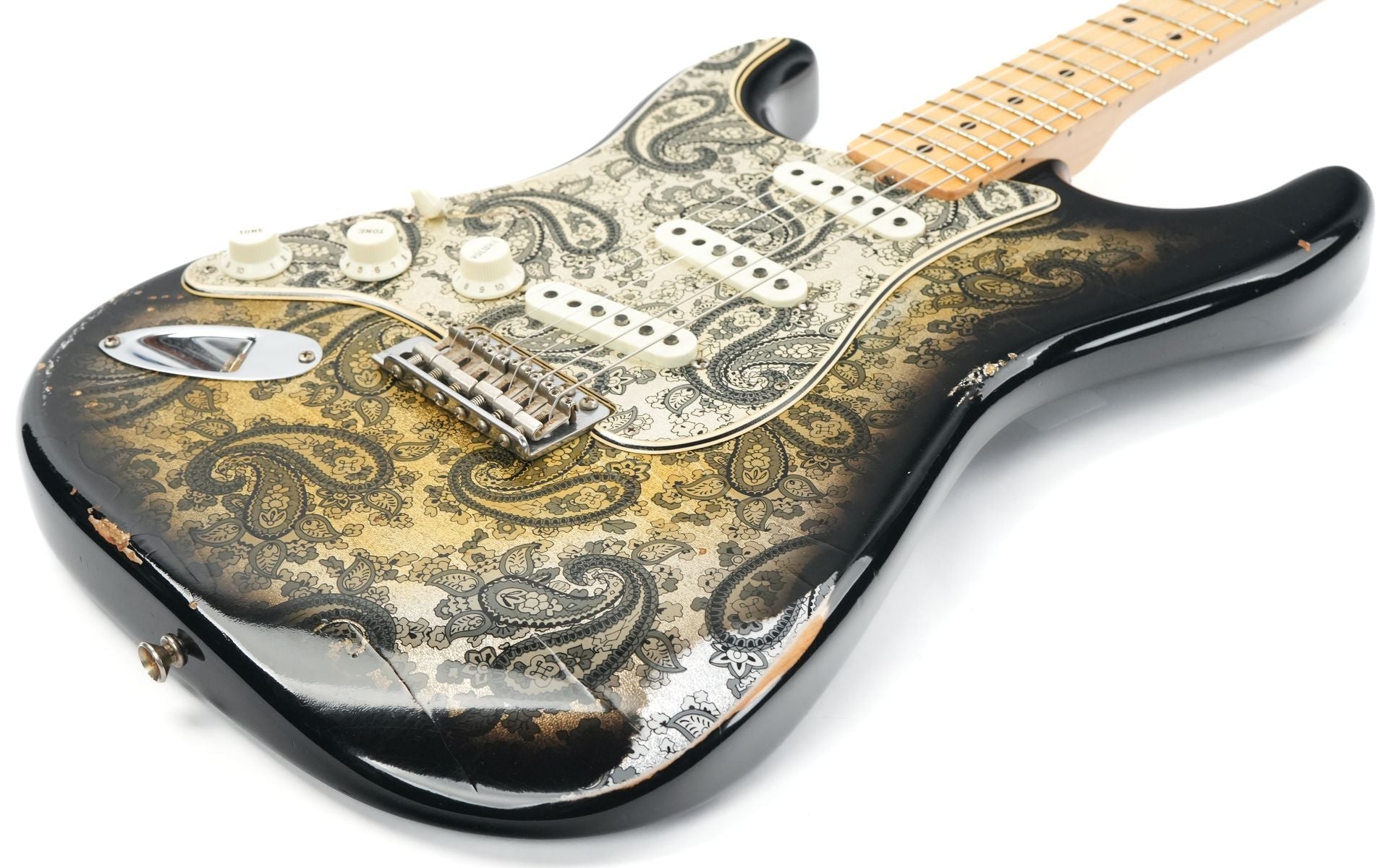 Fender 68 Stratocaster Custom Shop Ltd Black Paisley Relic Lefty 2019