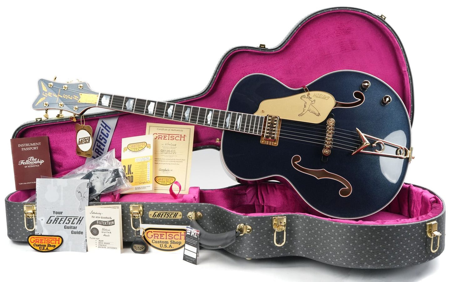 Gretsch Custom Shop G6136 Falcon Midnight Sapphire NOS