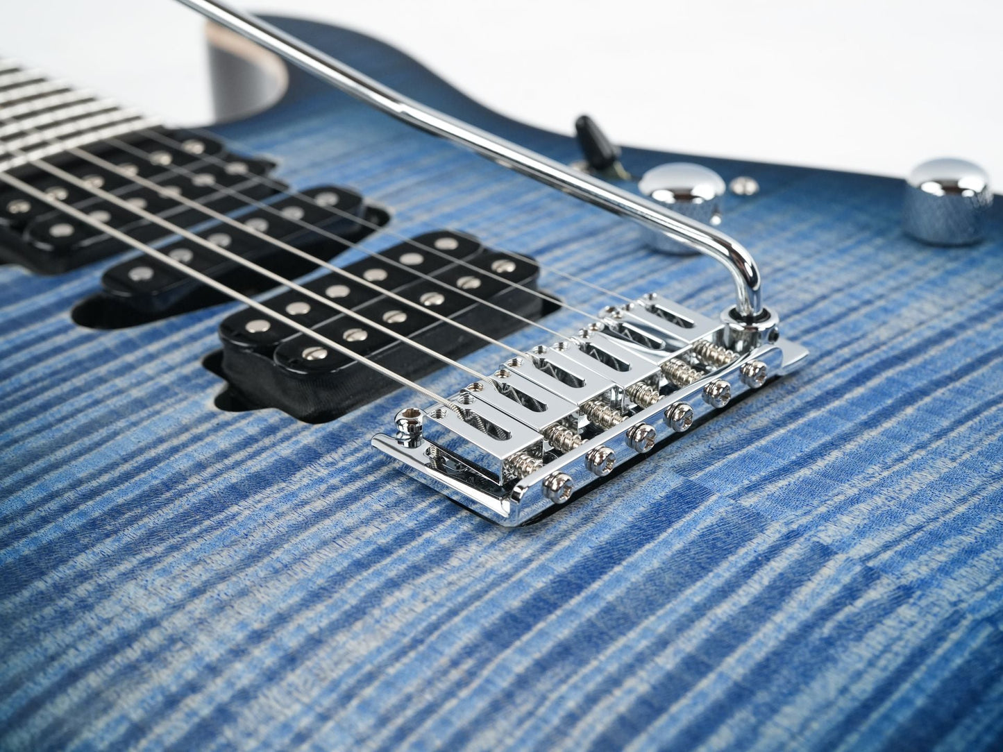 Suhr Modern Custom Faded Trans Whale Blue Burst
