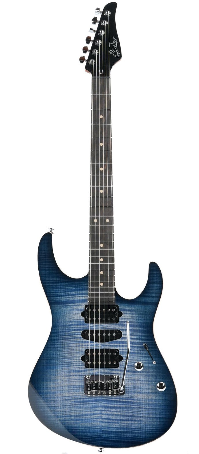 Suhr Modern Custom Faded Trans Whale Blue Burst