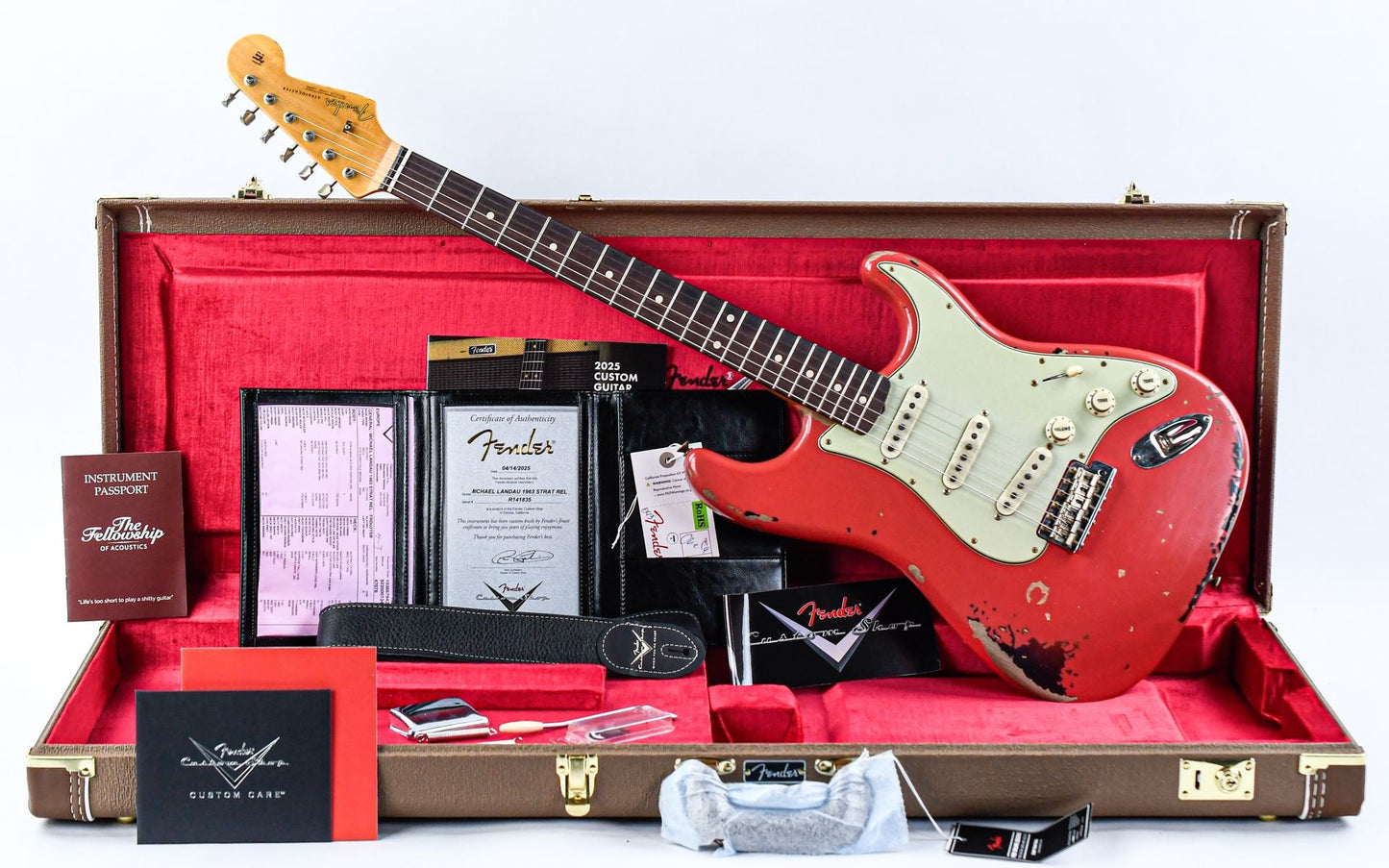 Fender Custom Shop Michael Landau 1963 Stratocaster Fiesta Red Relic