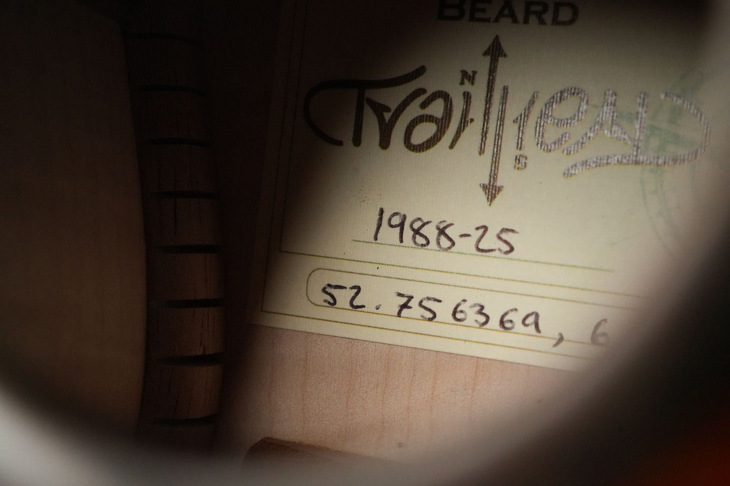 Beard Trailhead E RN Curly Maple #1988-25
