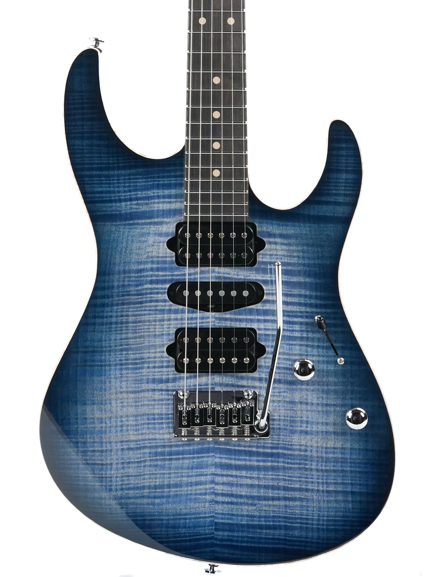 Suhr Modern Custom Faded Trans Whale Blue Burst