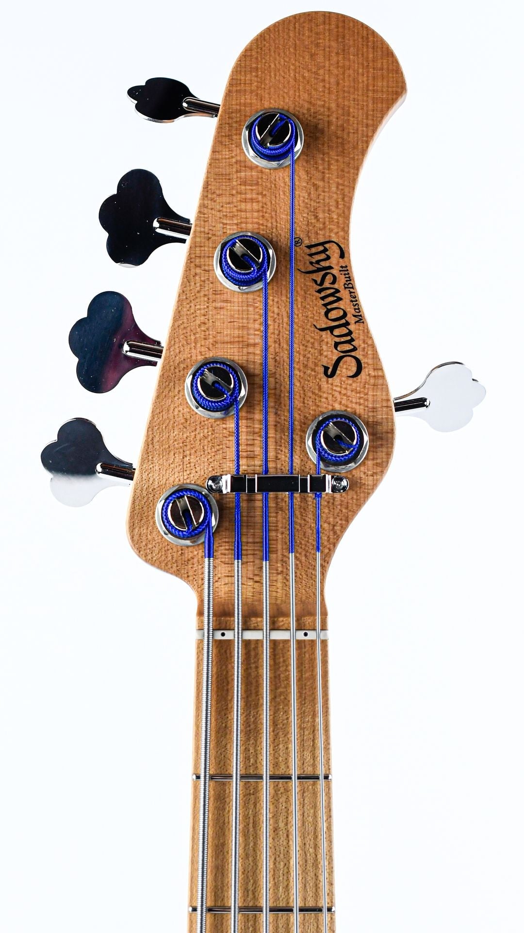 Sadowsky MasterBuilt 21 Fret Standard J/J Bass Swamp Ash Body 5-String Black Transparent Satin