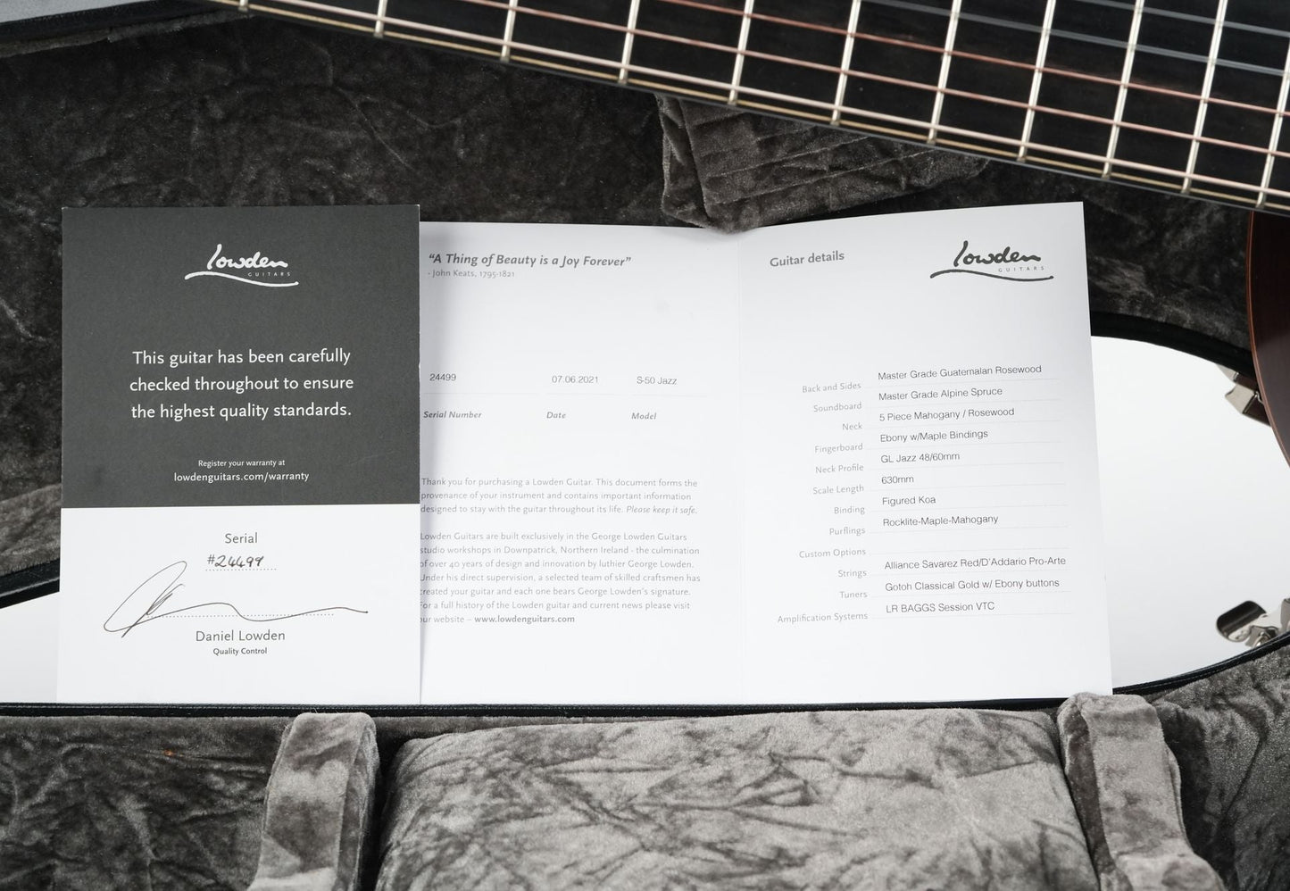 Lowden S50J Jazz Nylon Guatemalan Rosewood Alpine Spruce 2021
