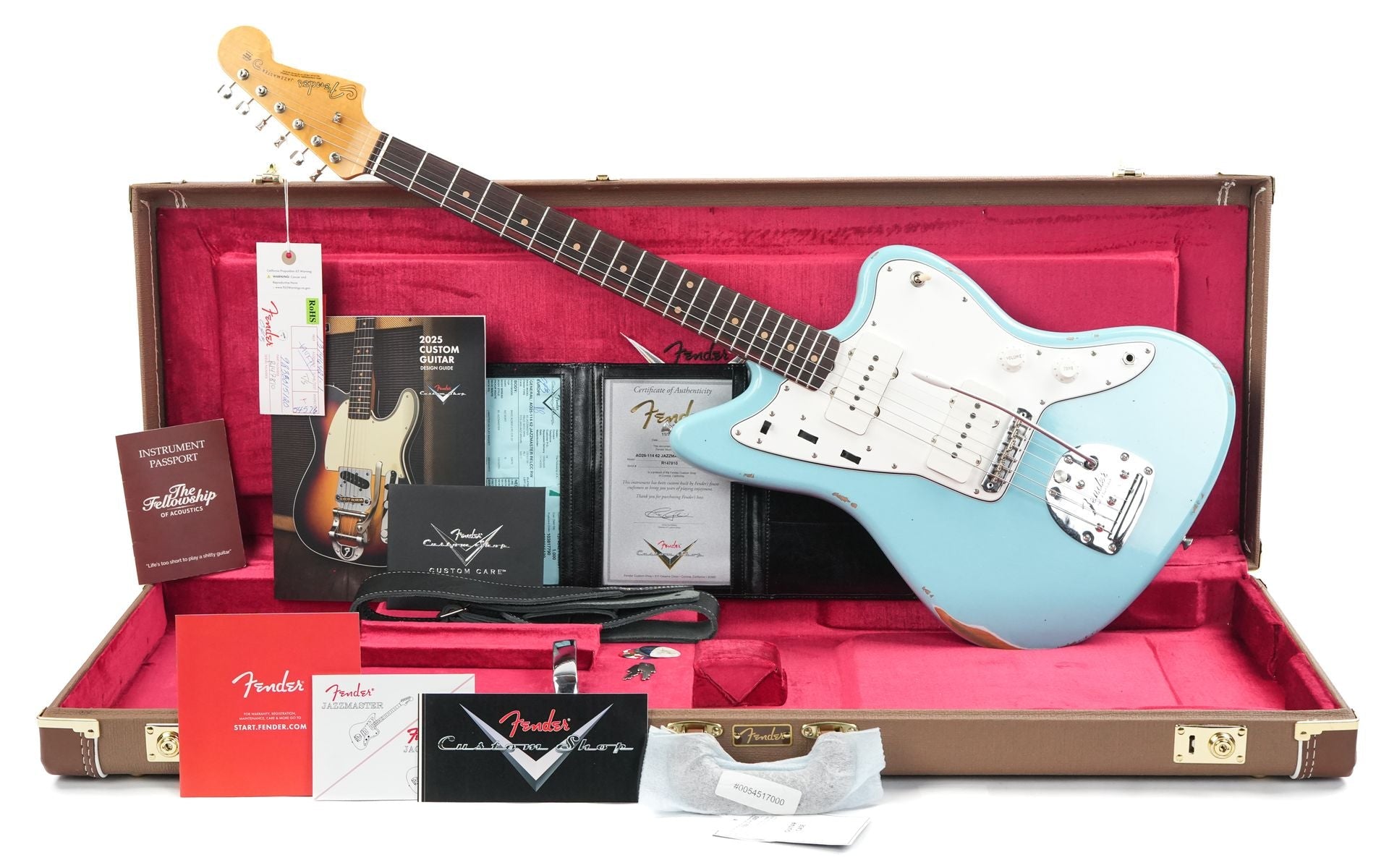 Fender Custom Shop 1962 Jazzmaster Relic Daphne Blue