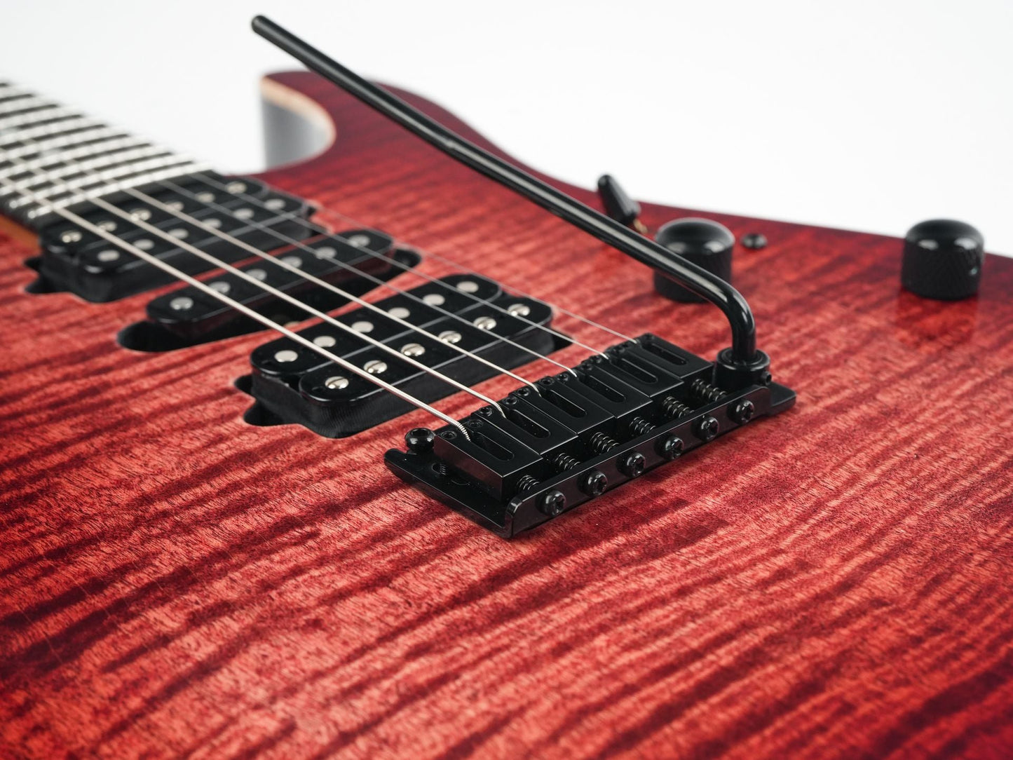 Suhr Modern Custom Faded Trans Wine Red Burst