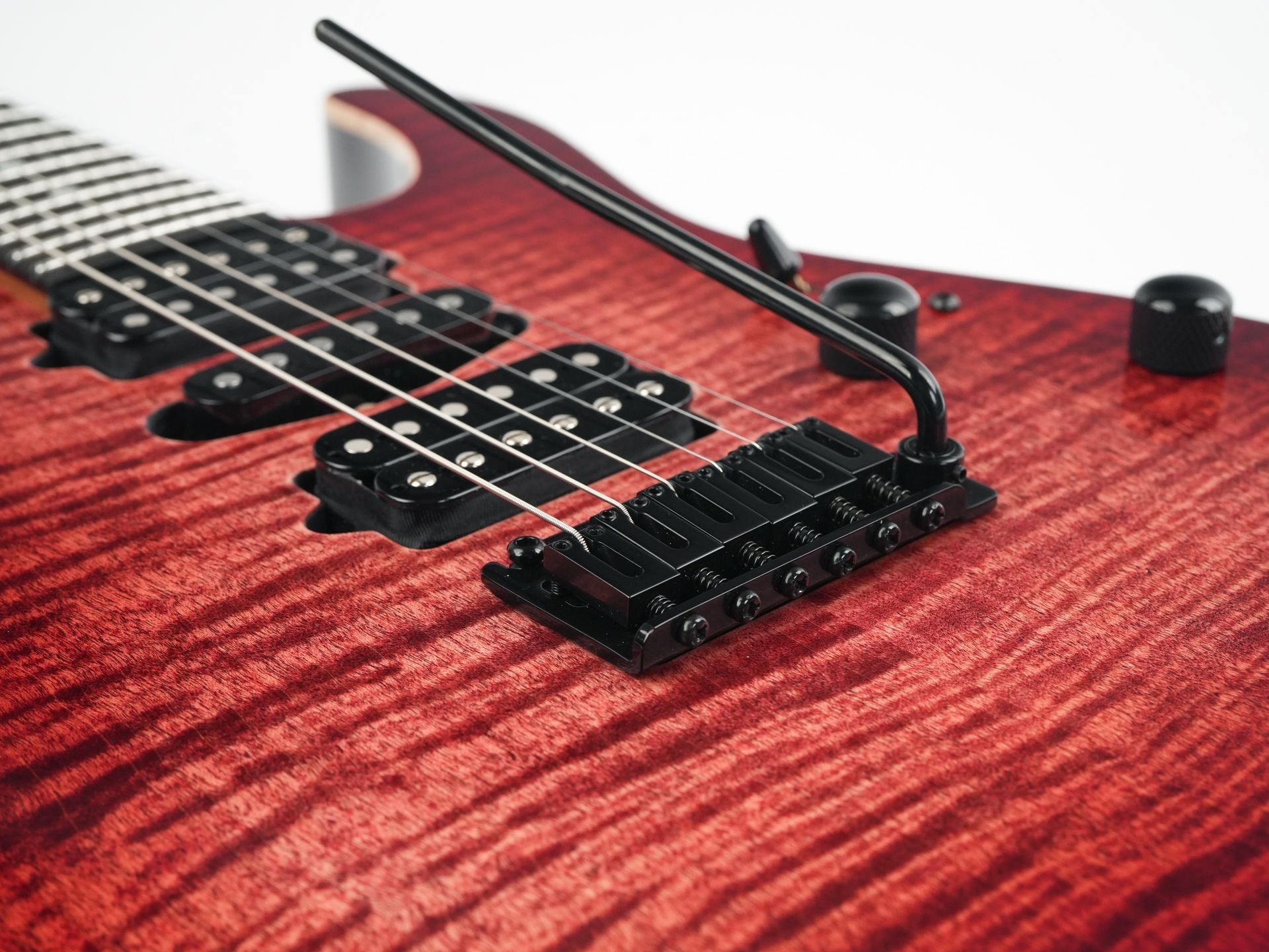 Suhr Modern Custom Faded Trans Wine Red Burst