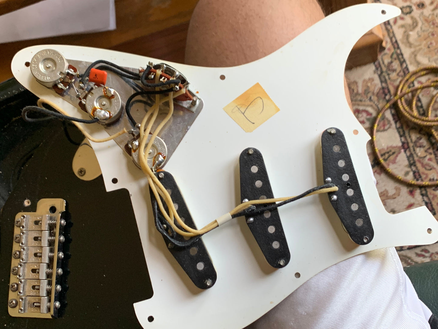 MINTY 1991 Fender Custom Shop '57 Stratocaster BLACK -- Art Esparza, Maple Neck, Tweed Case w Tags!