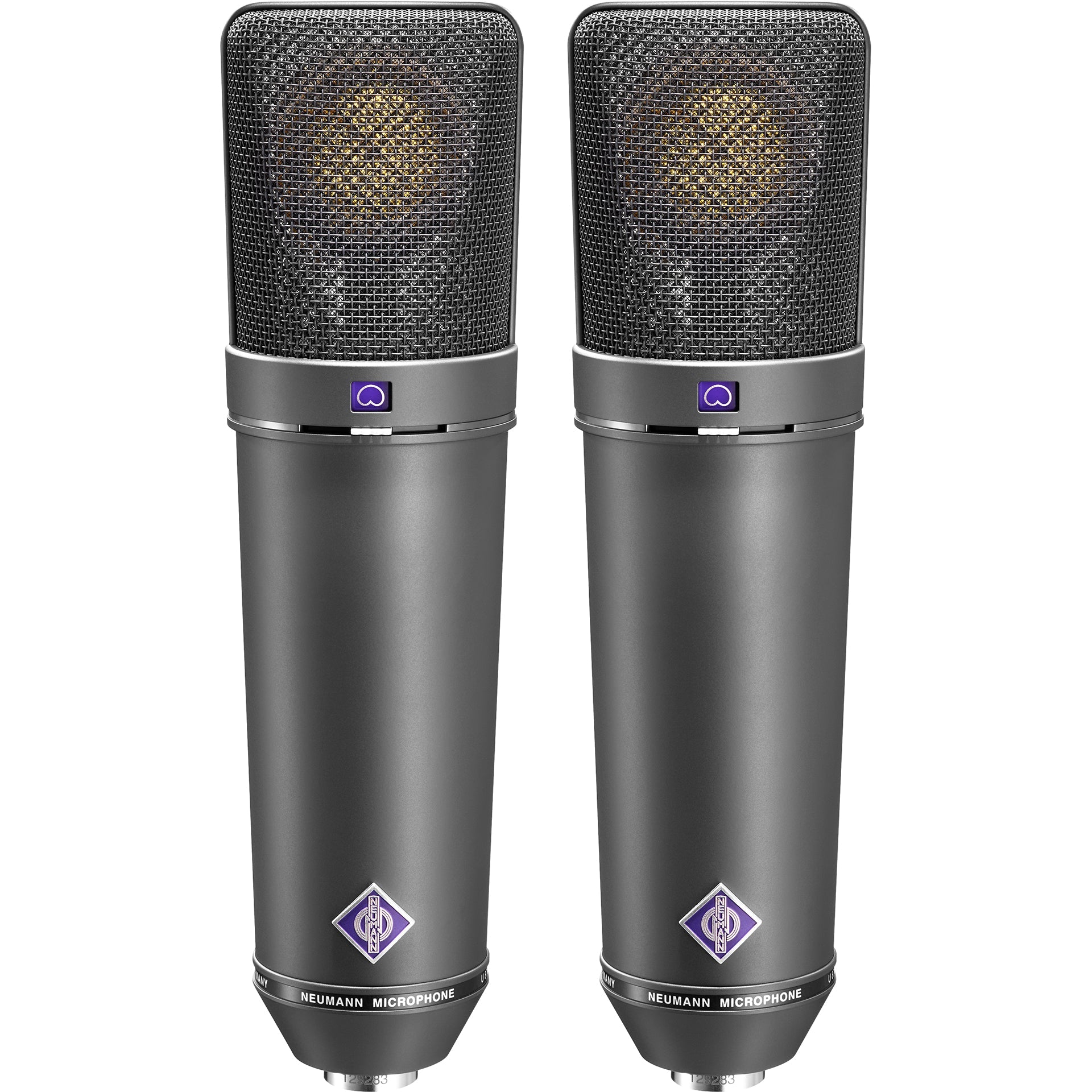 Neumann U 87 Ai Set Z Condenser Microphones Stereo Set, Black