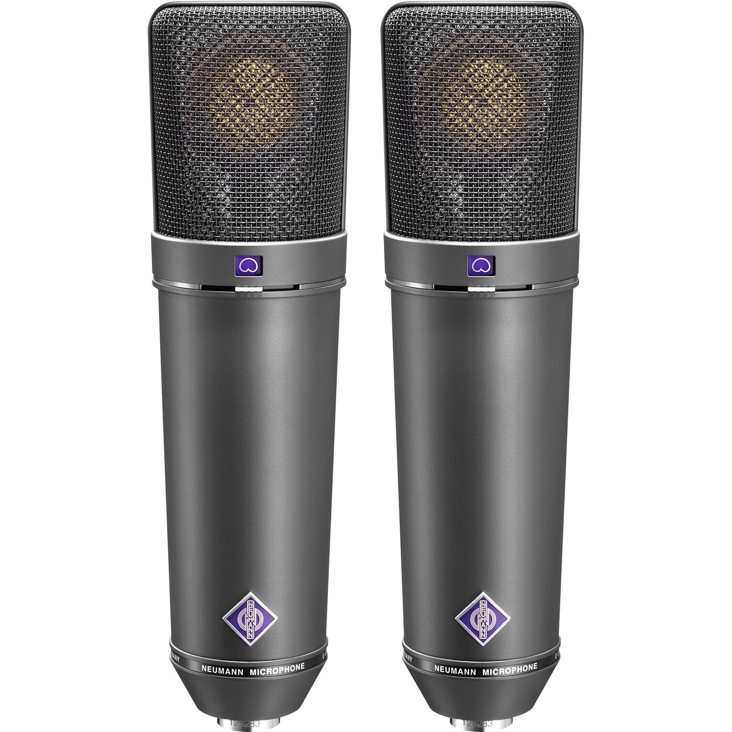 Neumann U 87 Ai Set Z Condenser Microphones Stereo Set, Black