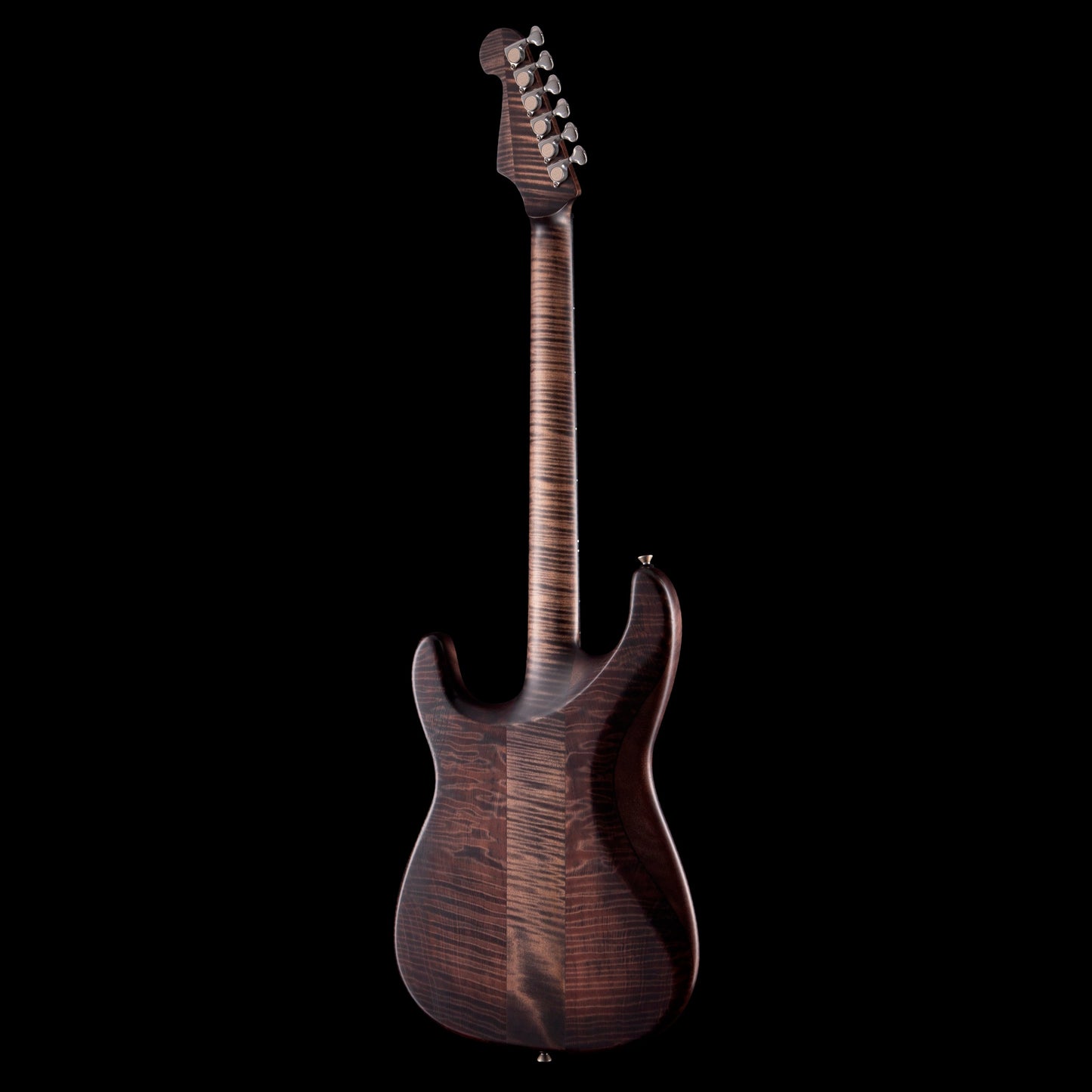 Lucem ST Deluxe Trans Black w/Flamed Giant Redwood Body & Bare Knuckle Irish Tour/Stormy Monday Set