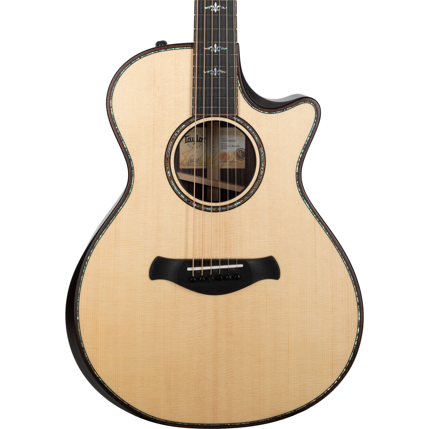 Taylor 912ce Builders Edition Grand Concert Acoustic Electric Guitar, Natural