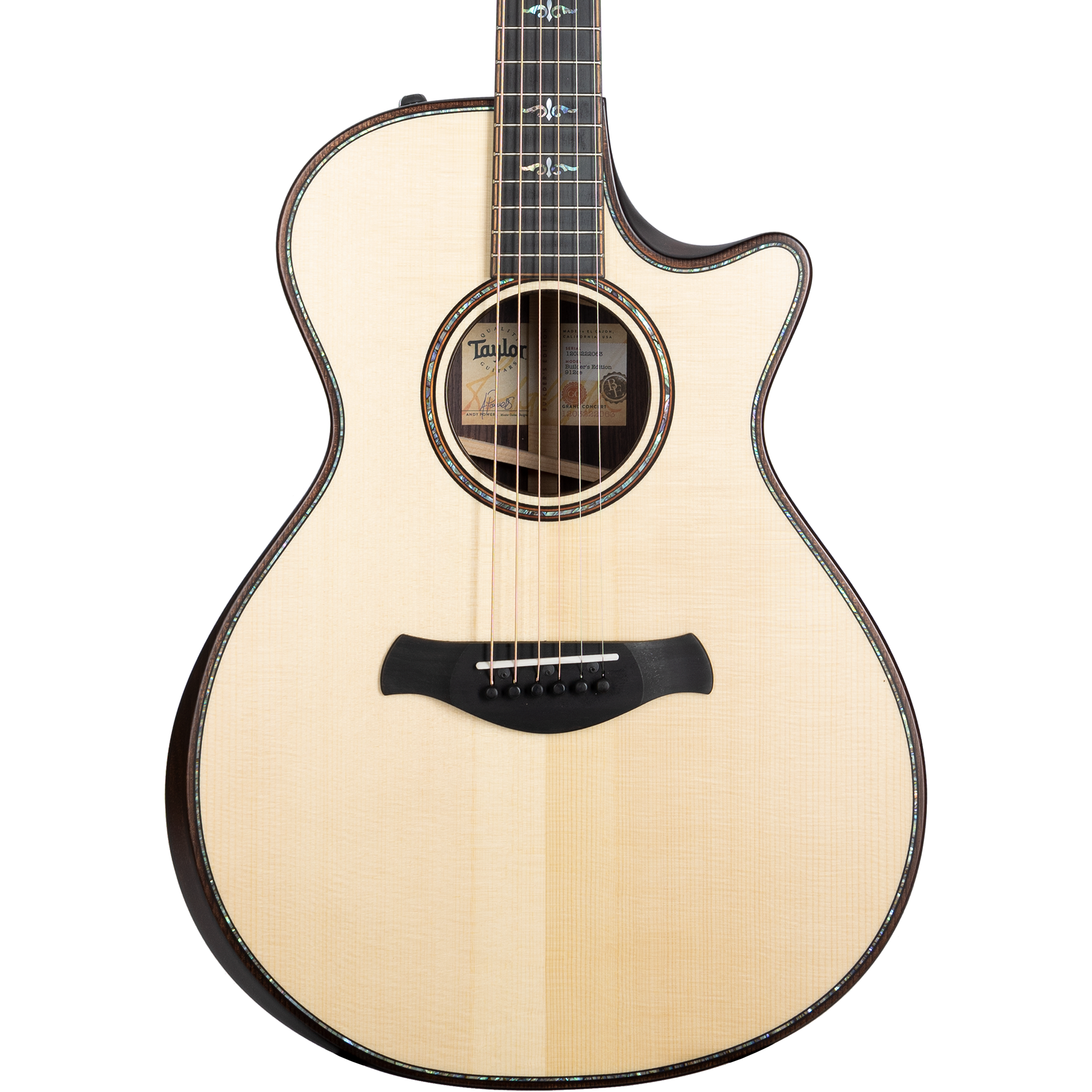 Taylor 912ce Builders Edition Grand Concert Acoustic Electric Guitar, Natural