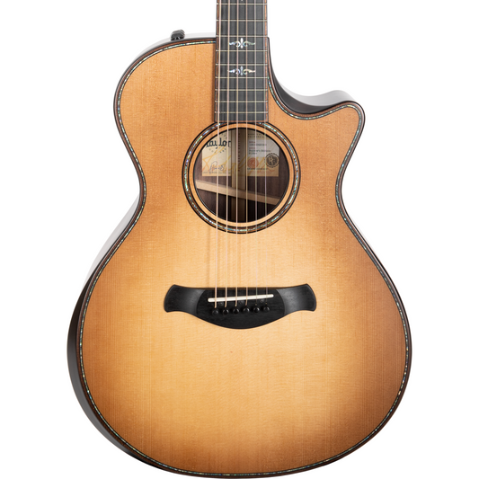 Taylor 912CE Builders Edition Grand Concert Acoustic Electric Guitar, Wild Honey Burst