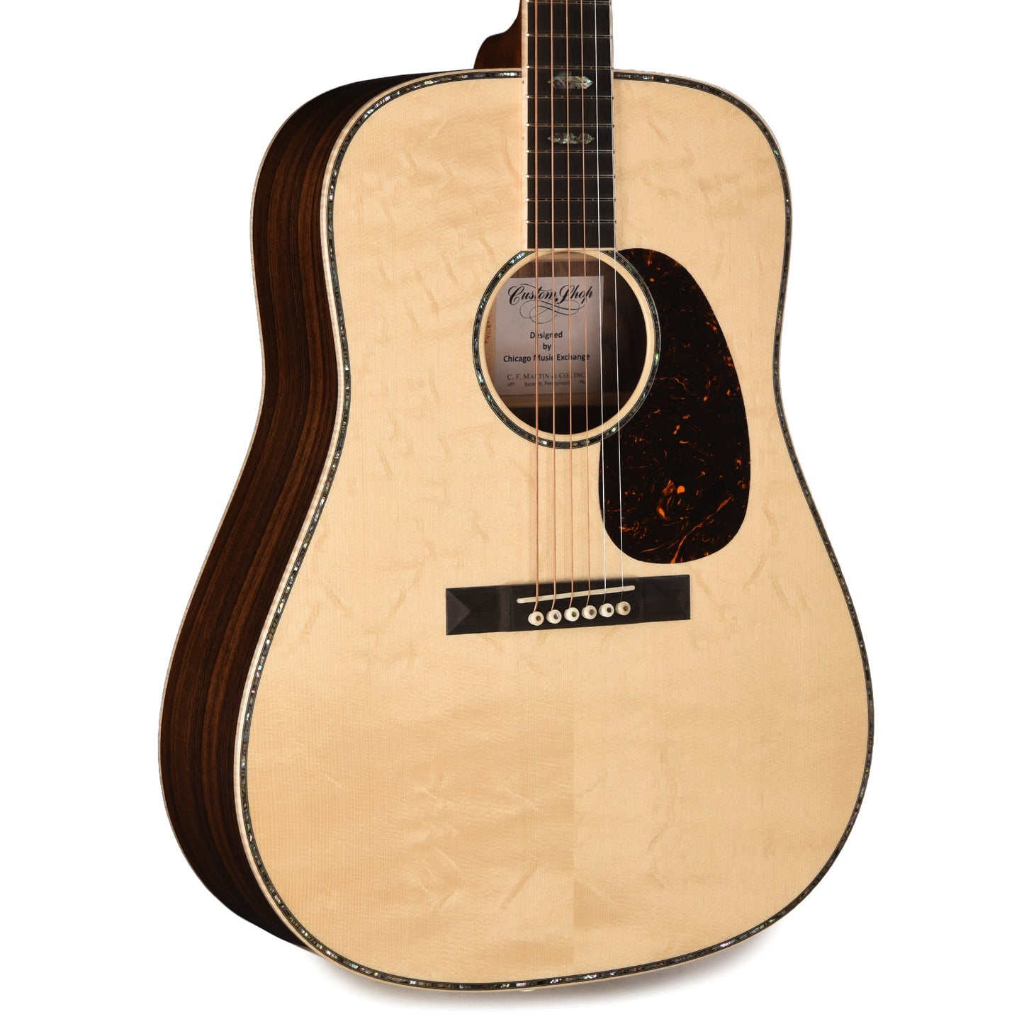 Martin Custom Shop D-41 Style Dreadnought Bearclaw Engelmann Spruce/Wild Grain East Indian Rosewood Natural