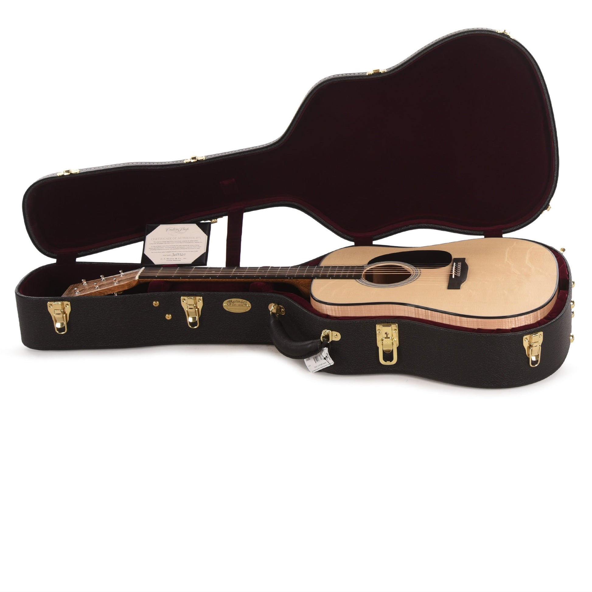 Martin Custom Shop D-28 Style Dreadnought Italian Alpine Spruce/Pacific Big Leaf Flamed Maple Natural