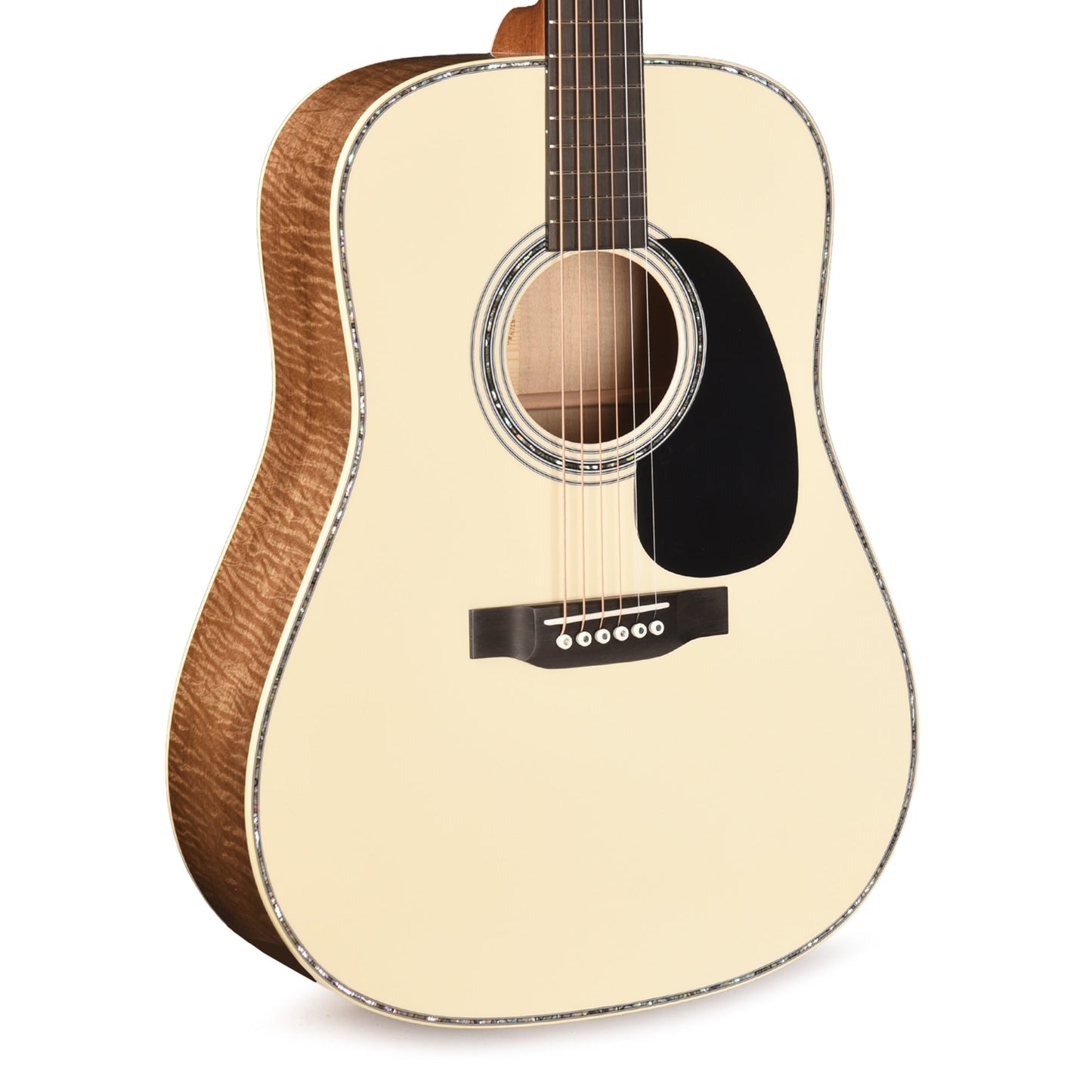 Martin Custom Shop HD-28 Style Dreadnought Adirondack Spruce VTS/Flamed Myrtlewood Antique White Top