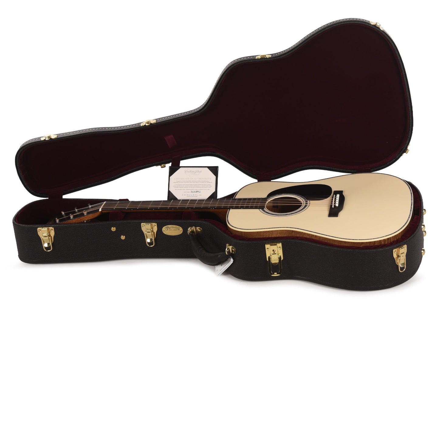 Martin Custom Shop HD-28 Style Dreadnought Adirondack Spruce VTS/Flamed Myrtlewood Antique White Top