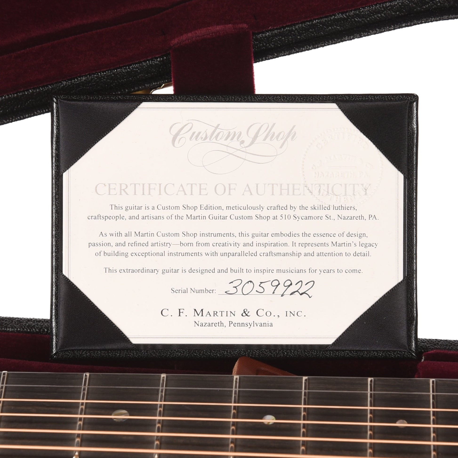 Martin Custom Shop OM-18 Style Auditorium Sitka Spruce VTS/Flamed Mahogany Natural
