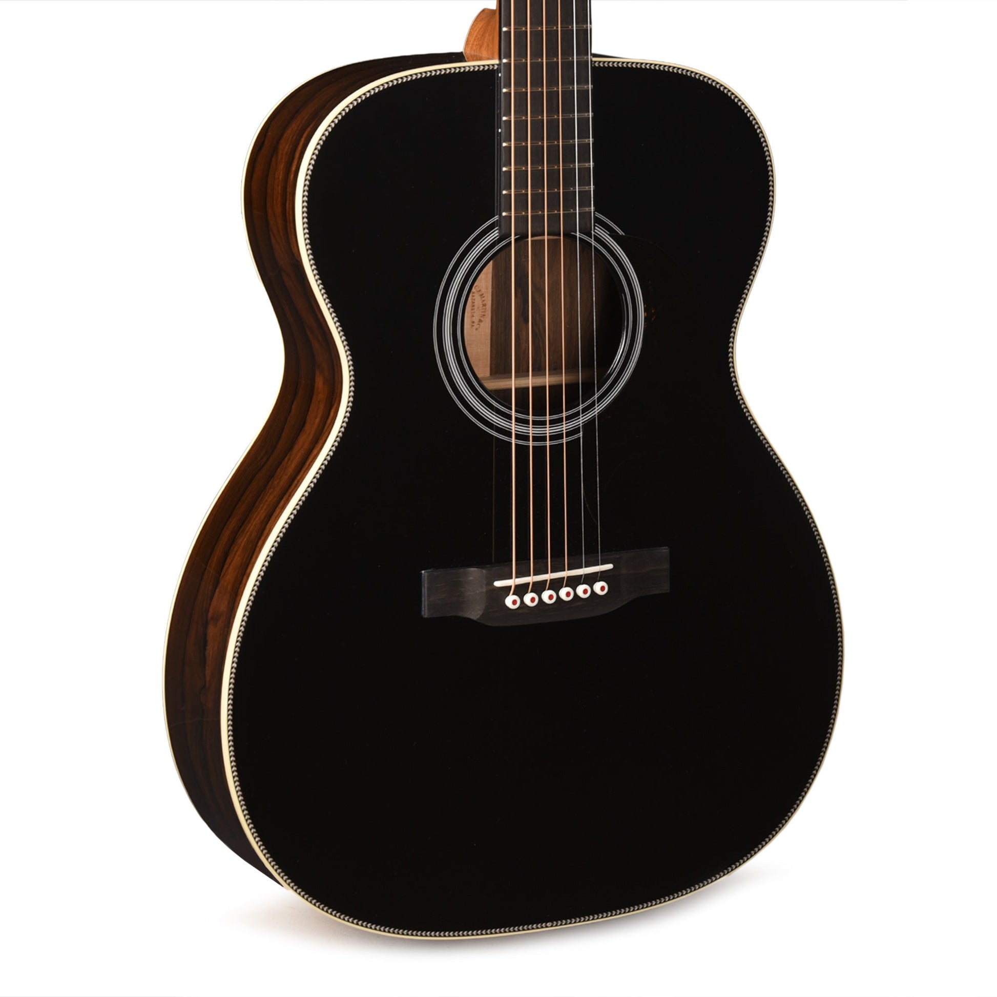 Martin Custom Shop OM-28 Style Auditorium Adirondack Spruce VTS/Ziricote Black Top