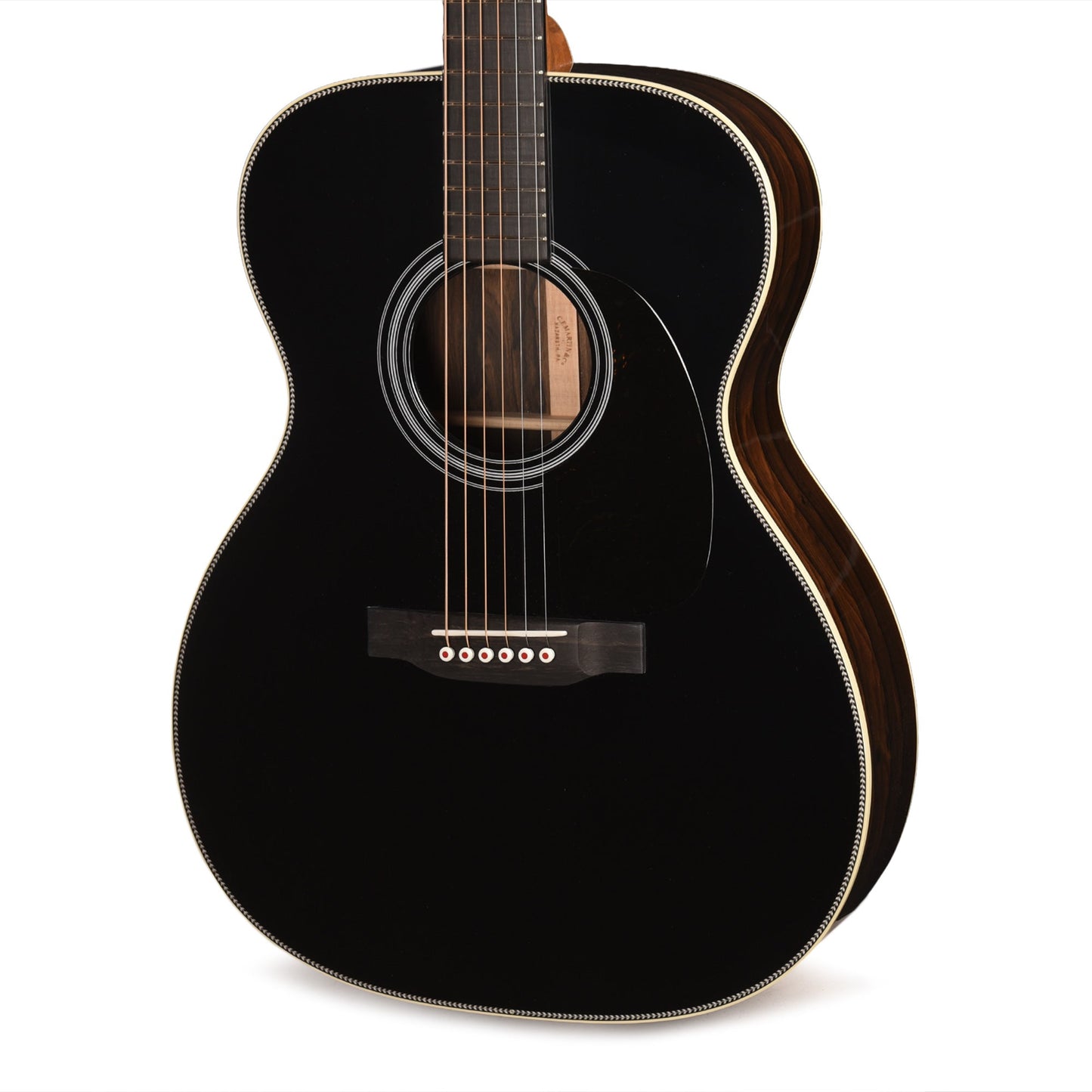 Martin Custom Shop OM-28 Style Auditorium Adirondack Spruce VTS/Ziricote Black Top