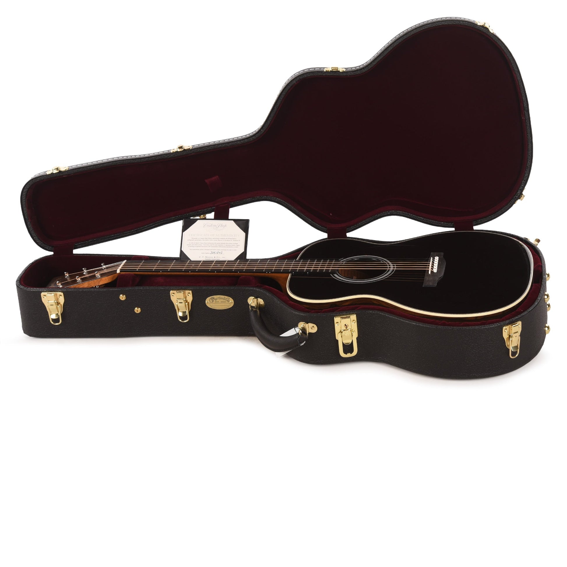 Martin Custom Shop OM-28 Style Auditorium Adirondack Spruce VTS/Ziricote Black Top
