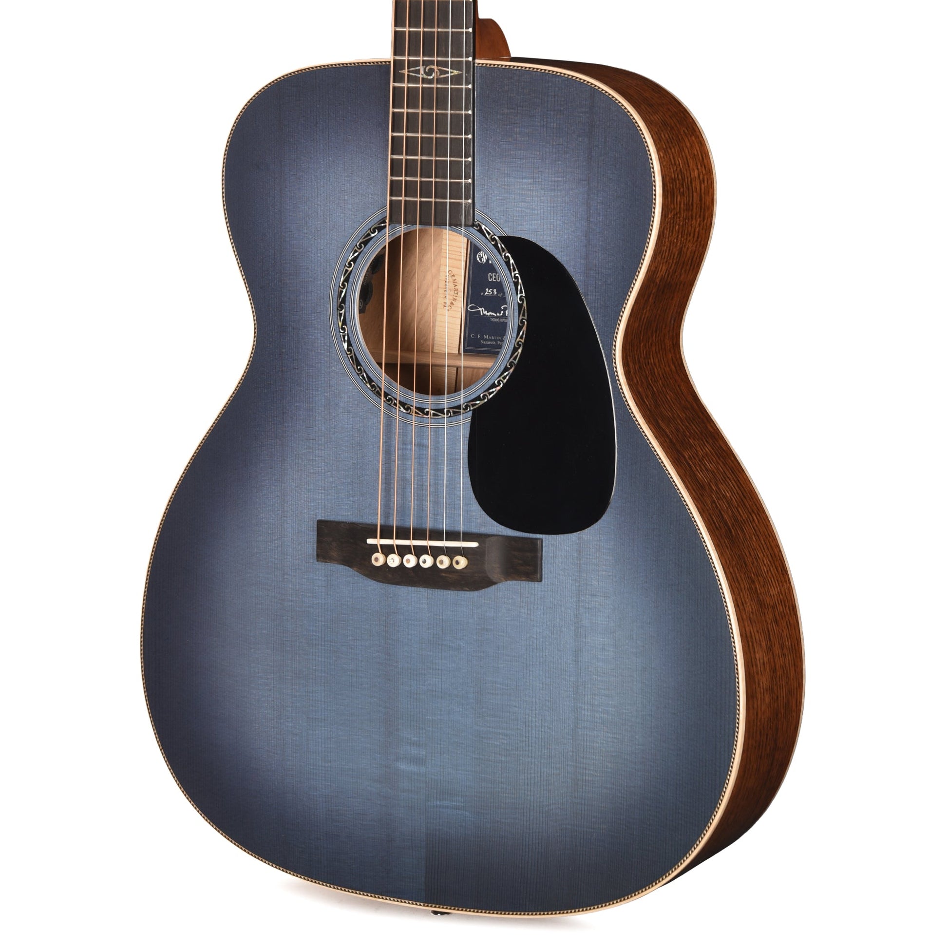 Martin Limited Edition CEO-11 European Spruce/White Oak New Horizons Blue Burst