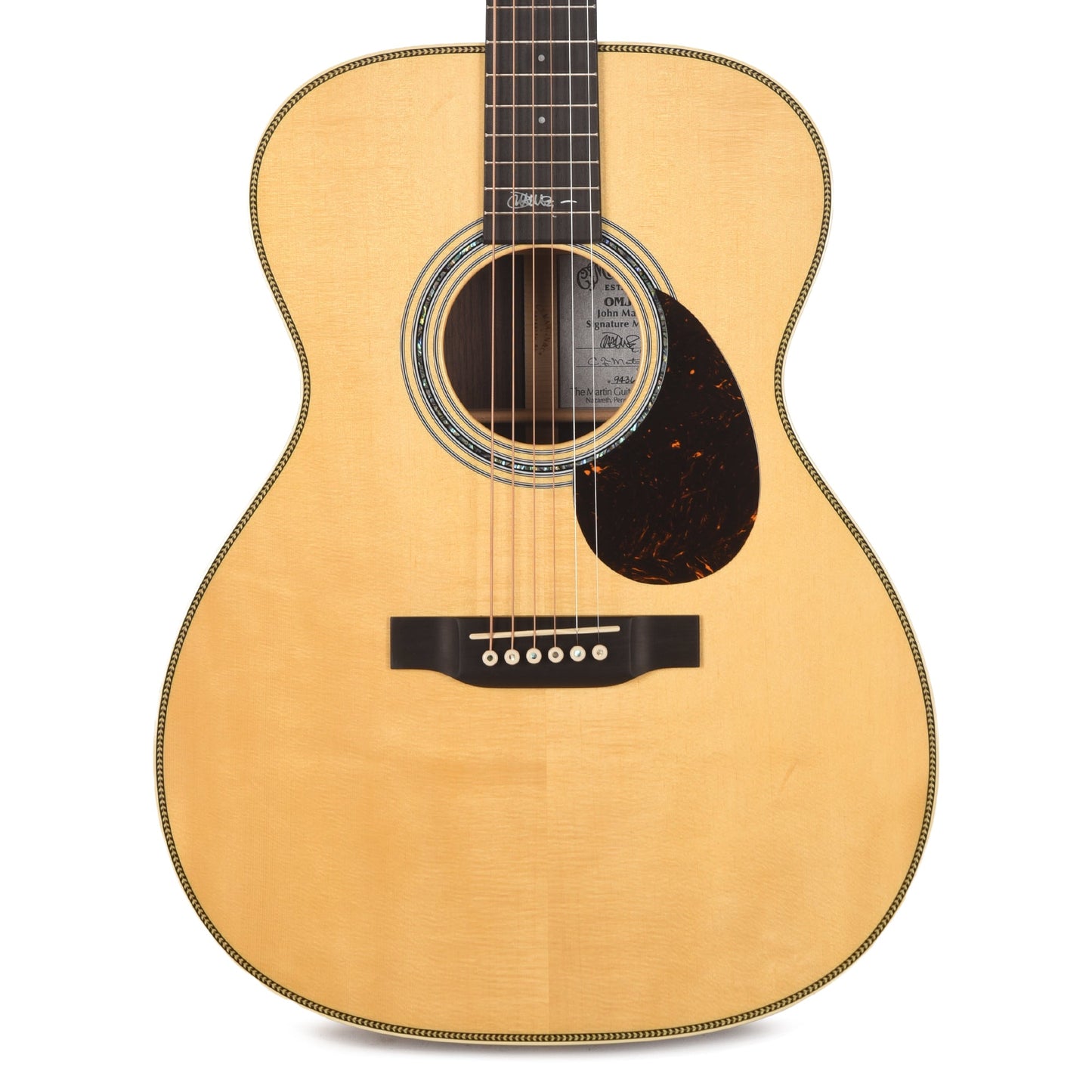 Martin OMJM John Mayer Signature Engelmann Spruce/Rosewood Antique Toner Natural