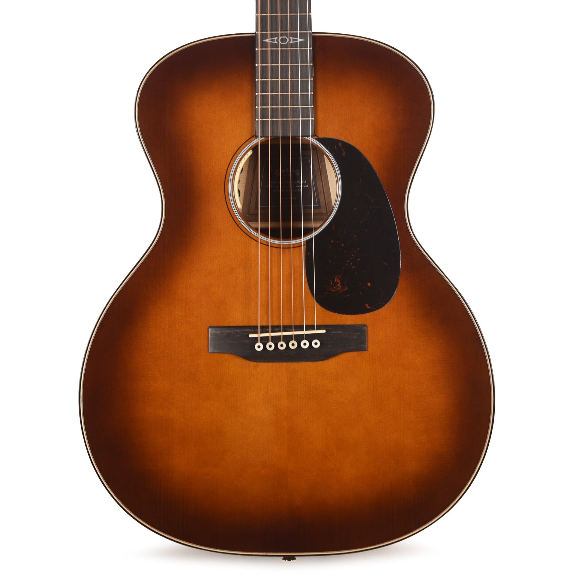 Martin Certified Wood Series GPE Inception Maple Cutaway European Spruce/Flamed Maple Amber Fade Sunburst