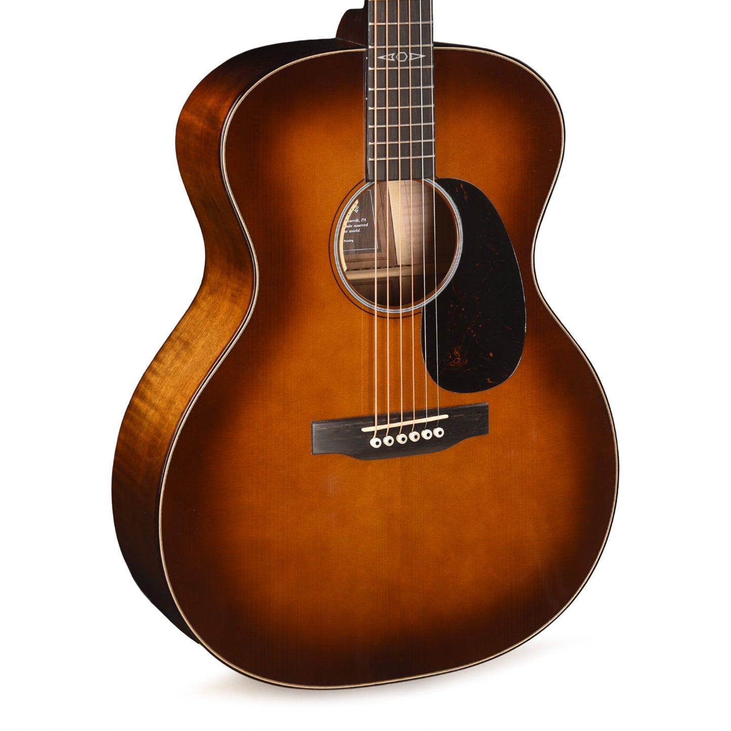 Martin Certified Wood Series GPE Inception Maple Cutaway European Spruce/Flamed Maple Amber Fade Sunburst