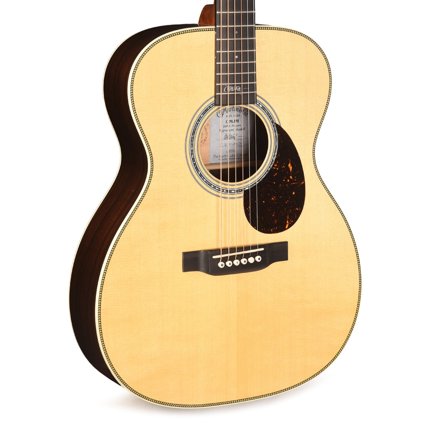 Martin OMJM John Mayer Signature Engelmann Spruce/Rosewood Antique Toner Natural