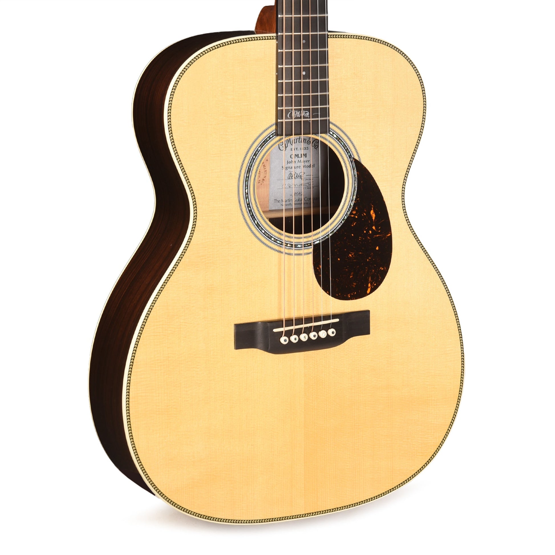 Martin OMJM John Mayer Signature Engelmann Spruce/Rosewood Antique Toner Natural