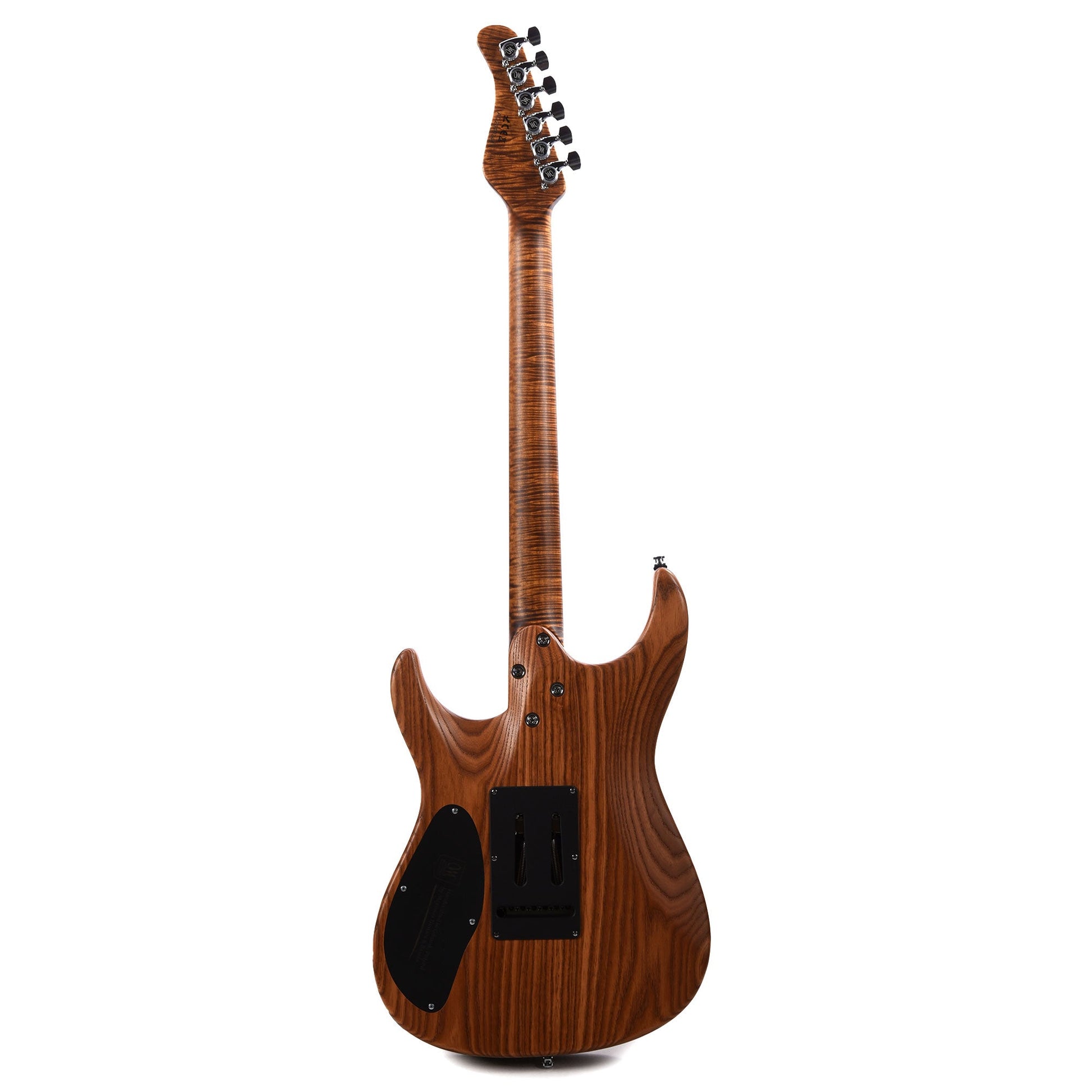 Mayones Aquila Elite S 6 Master Grade Buckeye Burl/Swamp Ash Trans Natural Black Burst Satin