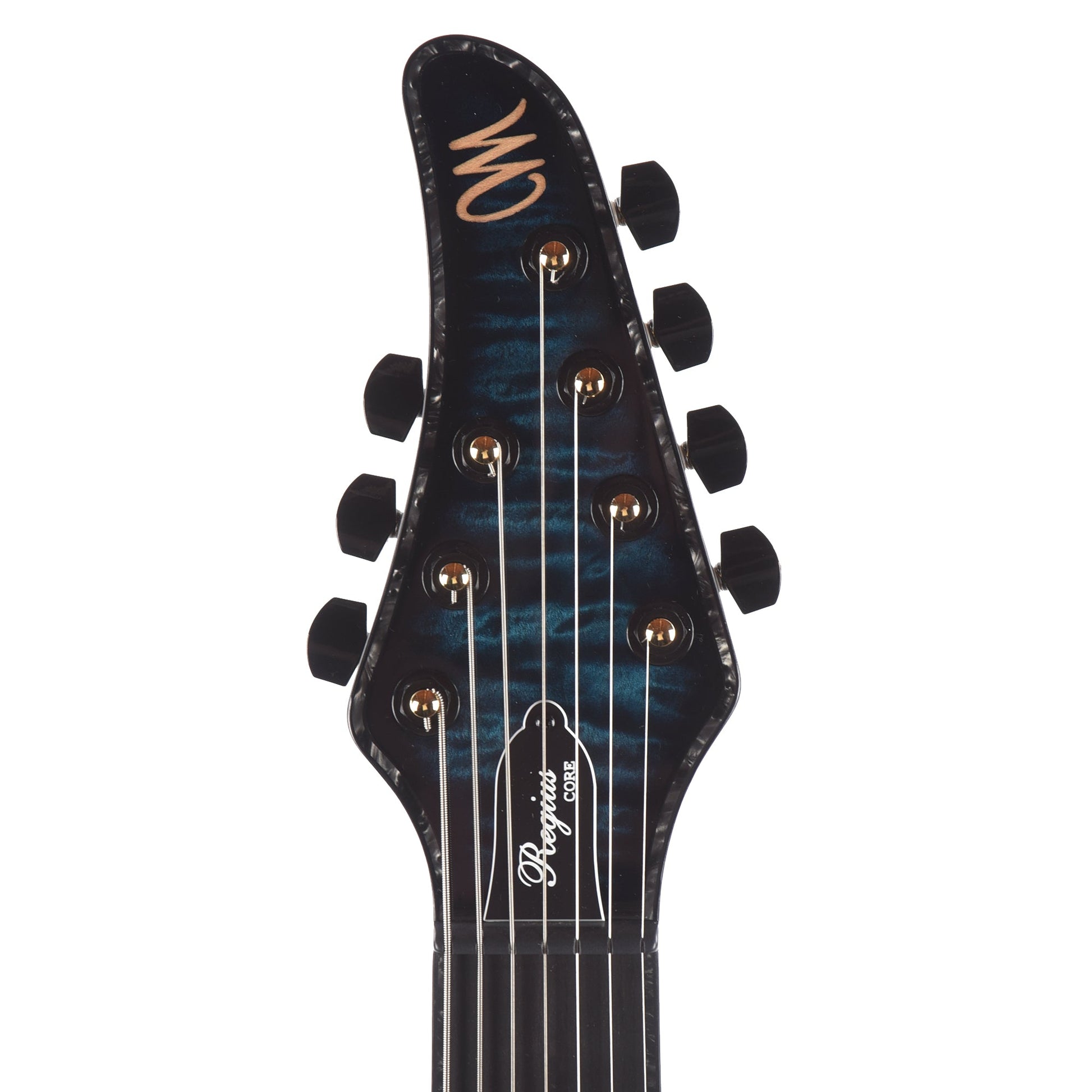 Mayones Regius Core 7 Quilted Maple 5A/Swamp Ash Trans Turquoise