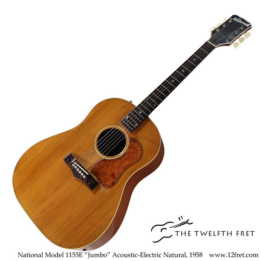 National Model 1155E "Jumbo" Acoustic-Electric Natural, 1958  [USED]