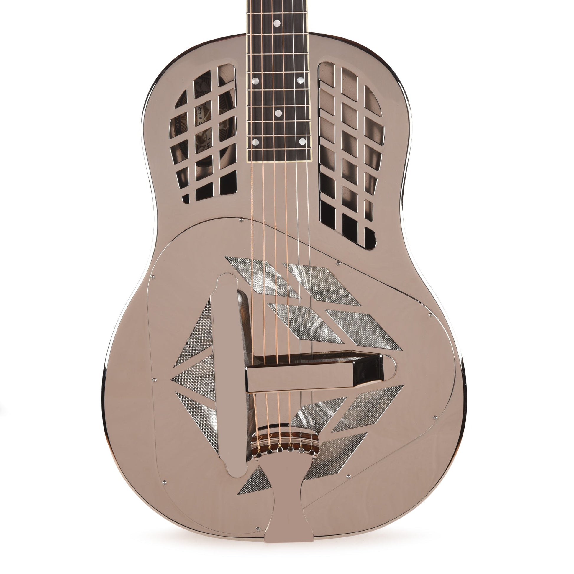 National Style 1 Tricone Brass Bright Nickel 12-Fret