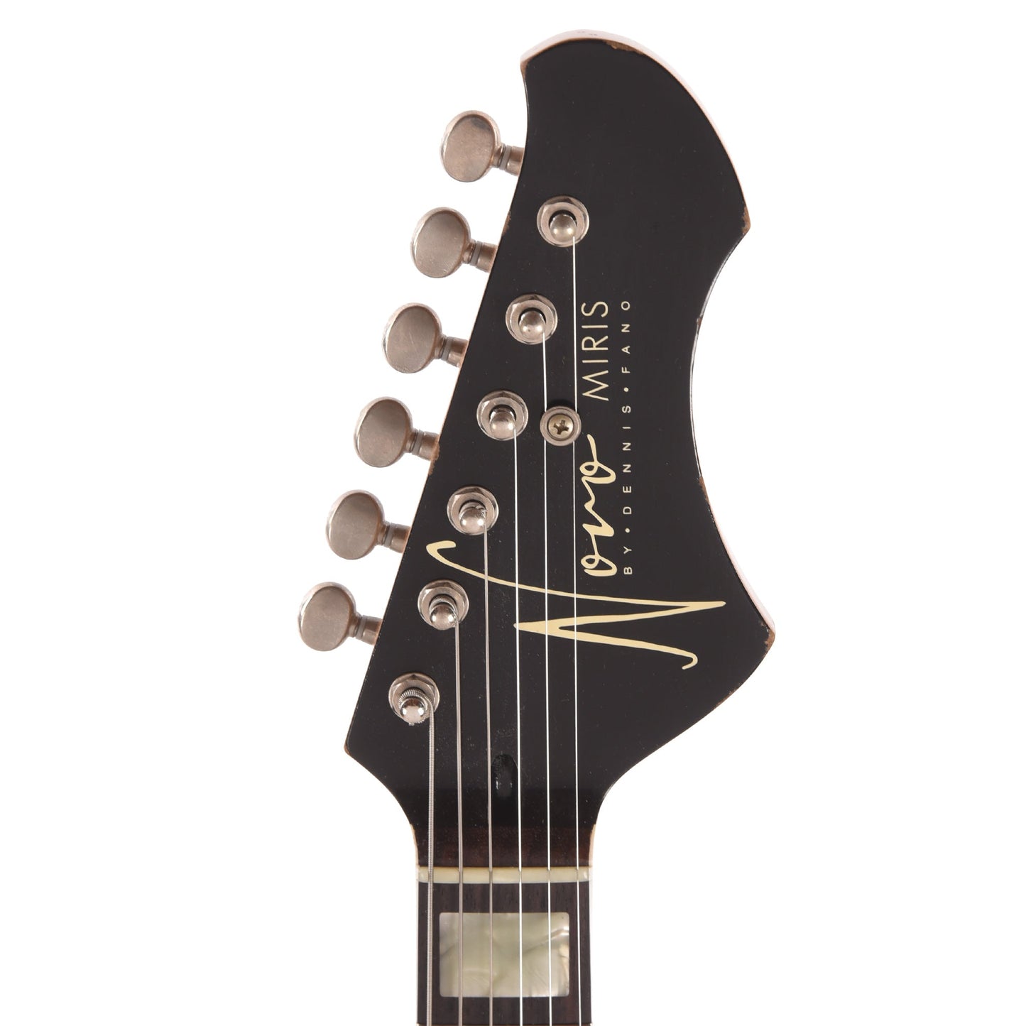 Novo Custom Miris J Light Distress Inca Burst w/Matching Headstock & Lollar Gold Foil Pickups