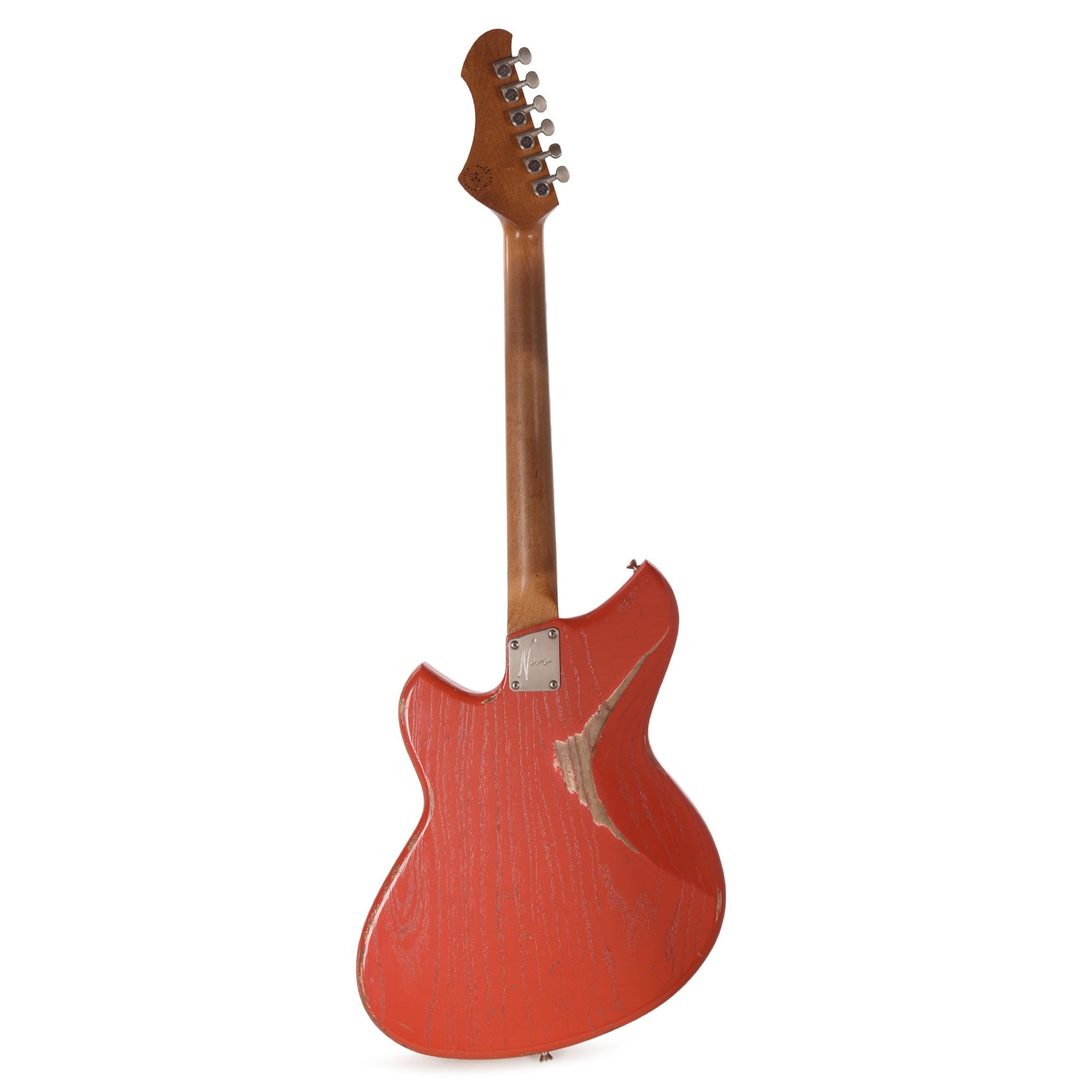 Novo Custom Miris J Medium Distress Fiesta Red w/Fralin Pure PAF Humbuckers