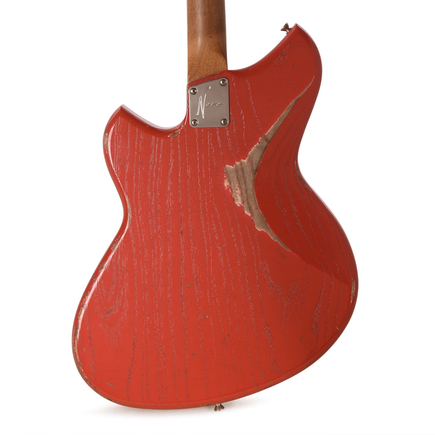 Novo Custom Miris J Medium Distress Fiesta Red w/Fralin Pure PAF Humbuckers