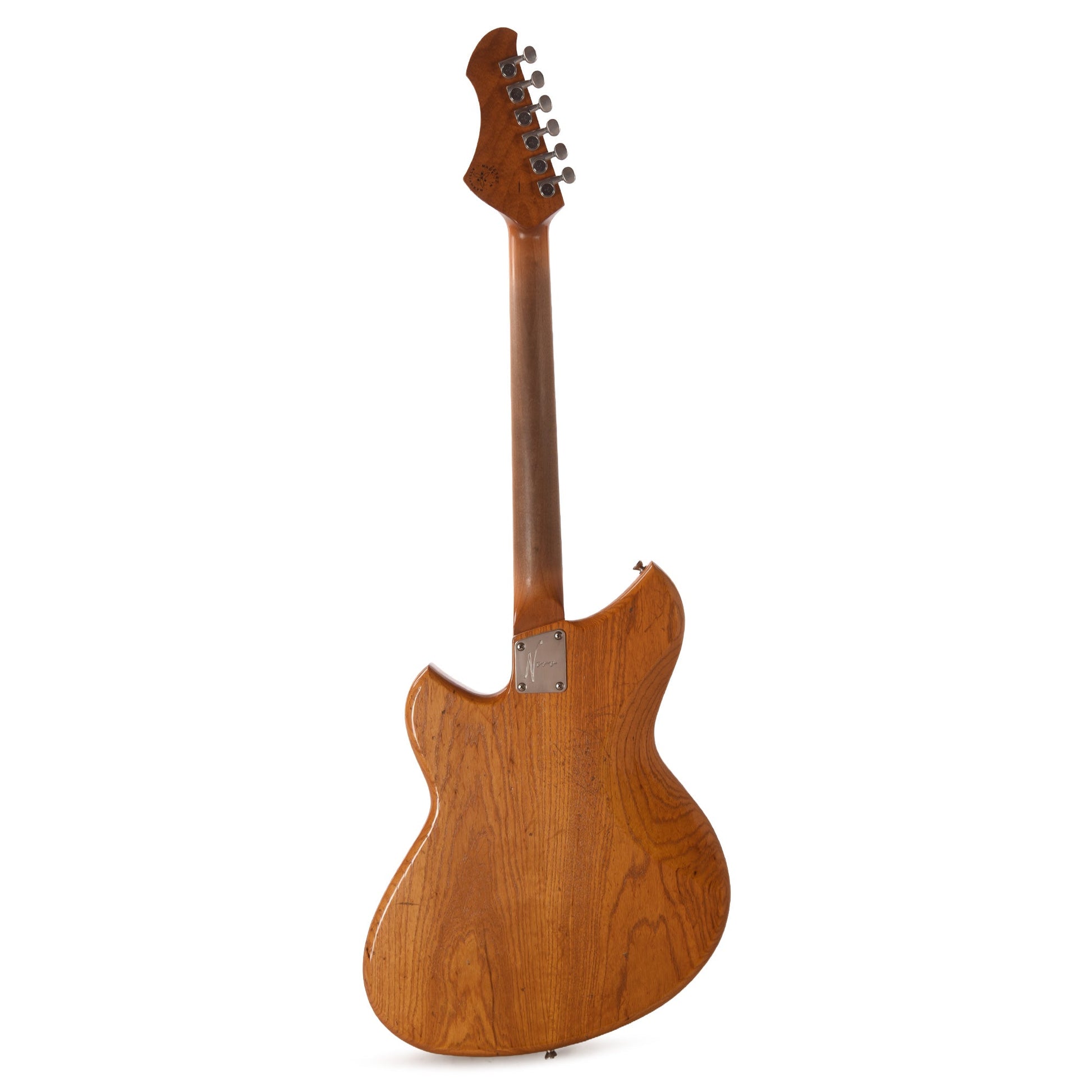 Novo Dealer Limited Miris J HH Harmony Burst Light Distress w/ Amber Back & Sides & Lollar Low Wind Imperial Humbuckers