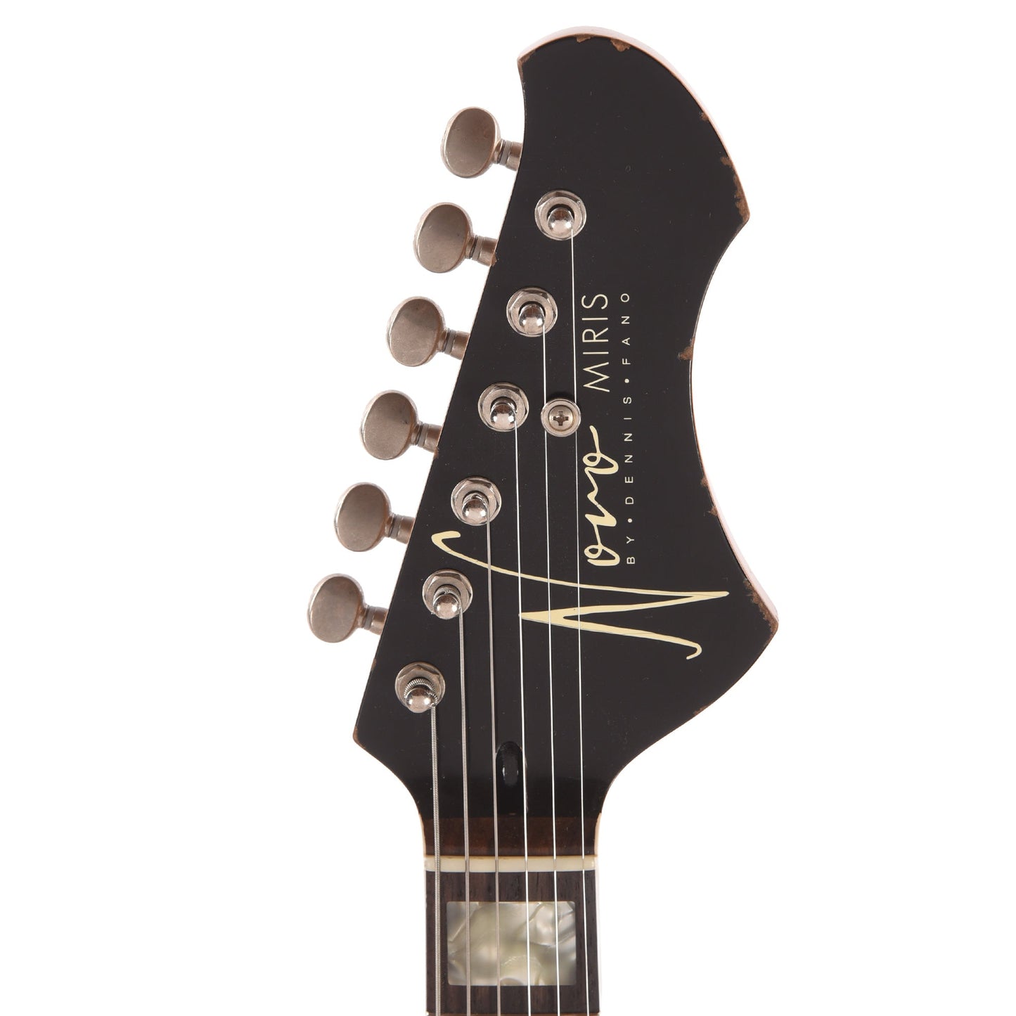 Novo Dealer Limited Miris J HH Pelham Burst Light Distress w/ Amber Back & Sides & Lollar Low Wind Imperial Humbuckers