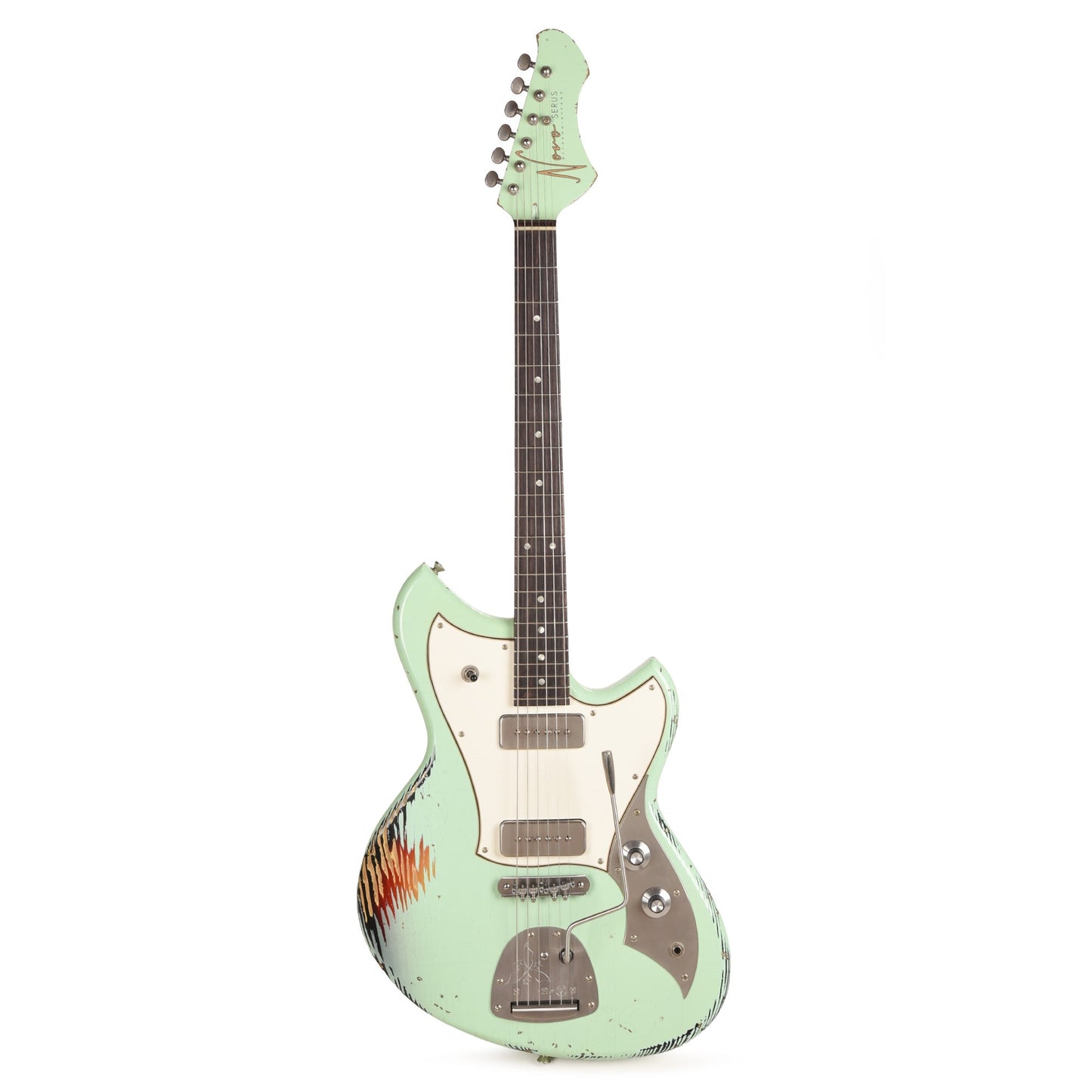 Novo Dealer Limited Serus J Surf Green over '64 3-Tone Burst Medium Distress w/Fralin P-90s