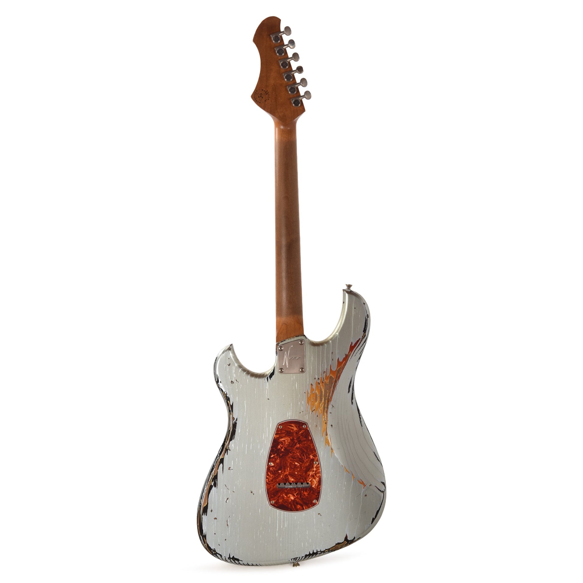 Novo Idris HSS Ice Blue Metallic Over '64 3-Tone Burst Medium Distress w/ Fralin Modern PAF & Vintage Hot Strat Pickups