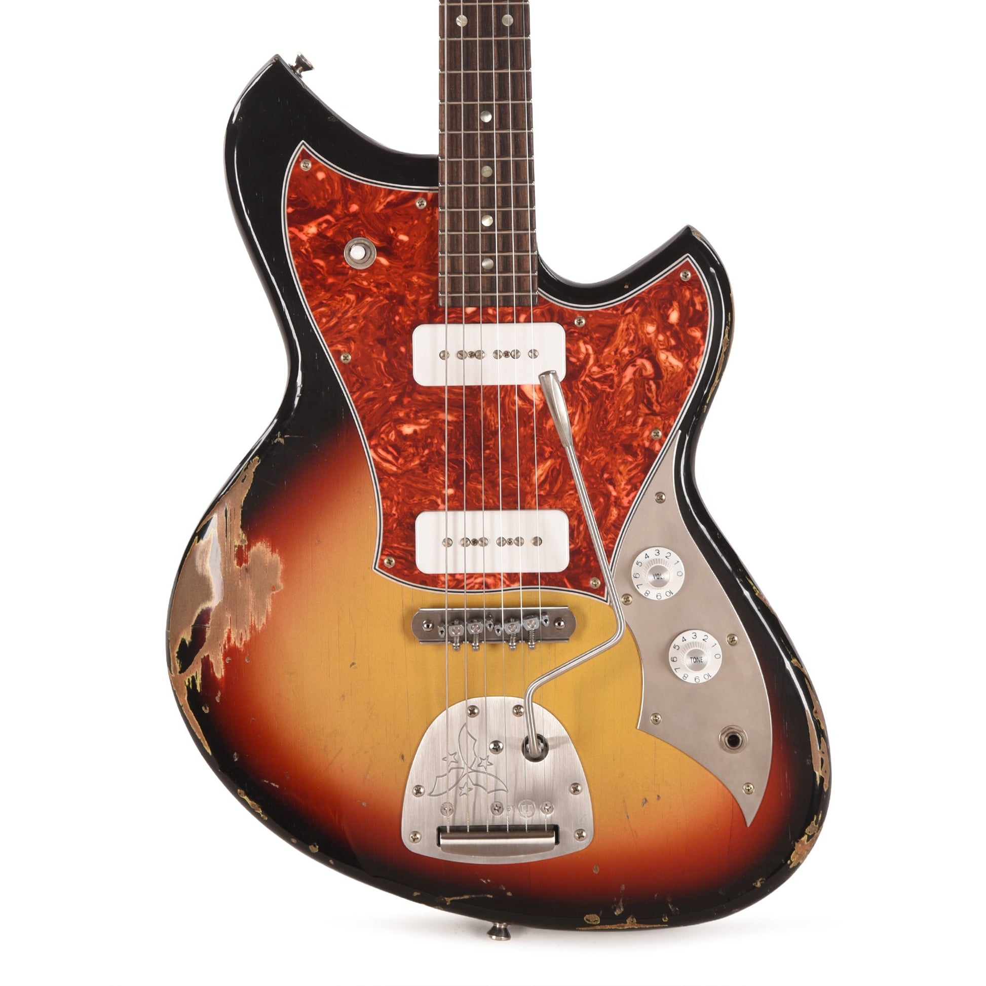 Novo Serus J '64 3-Tone Burst Medium Distress w/ Fralin P-90 Pickups