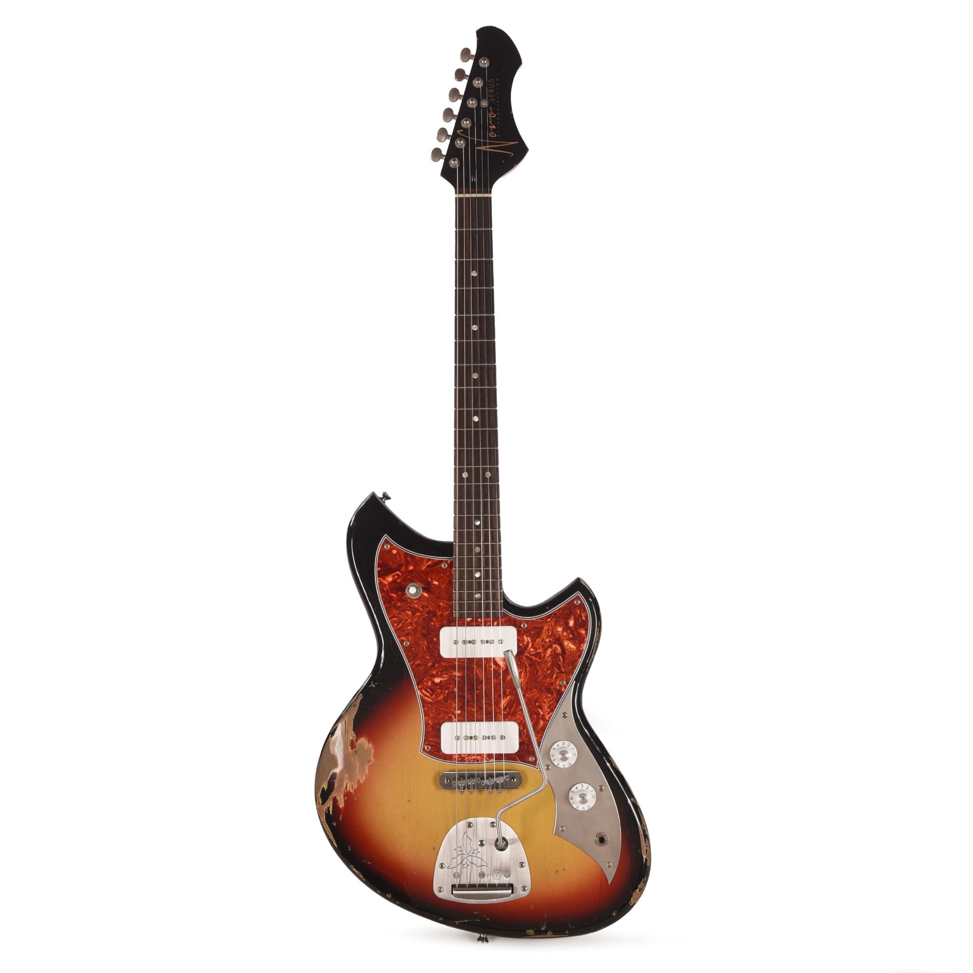 Novo Serus J '64 3-Tone Burst Medium Distress w/ Fralin P-90 Pickups