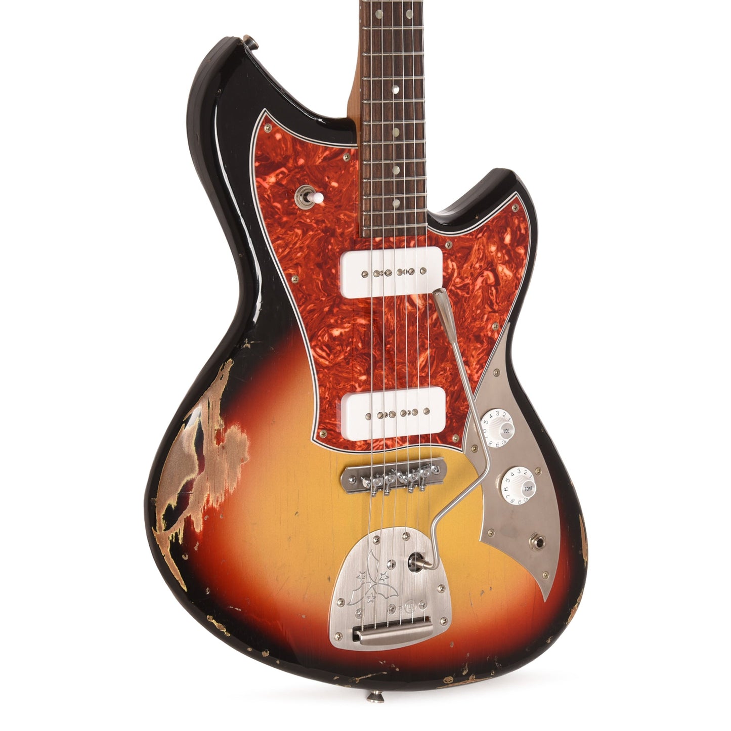Novo Serus J '64 3-Tone Burst Medium Distress w/ Fralin P-90 Pickups