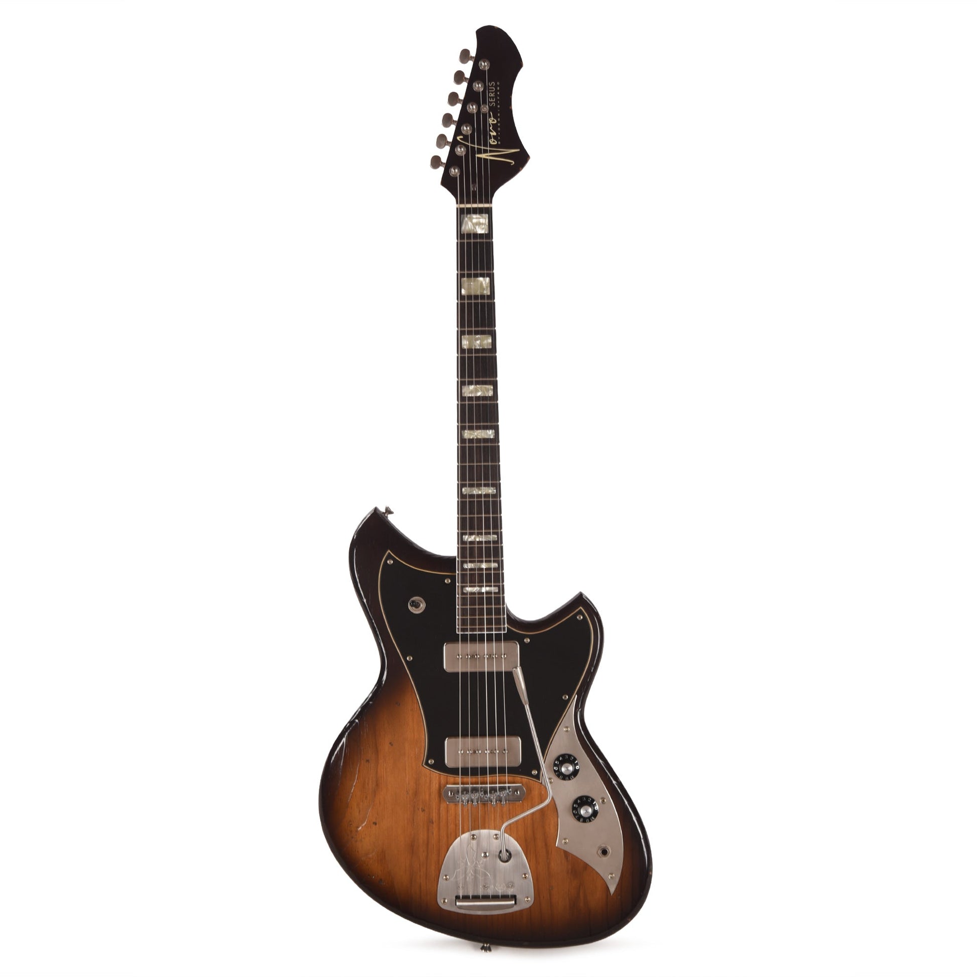 Novo Serus J Amber Burst Light Distress w/ Fralin P-90 Pickups